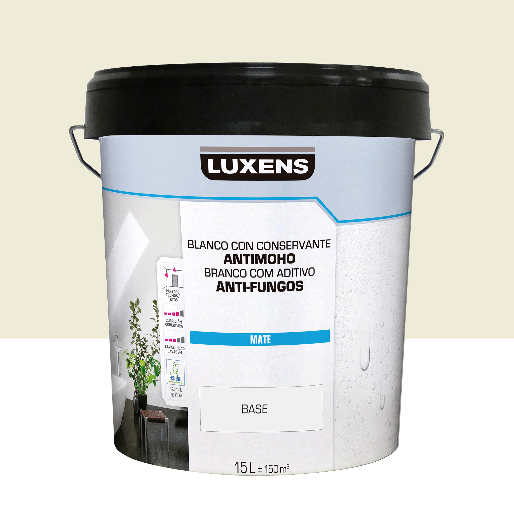 Pintura de interior luxens mate 1005-y10r 15l