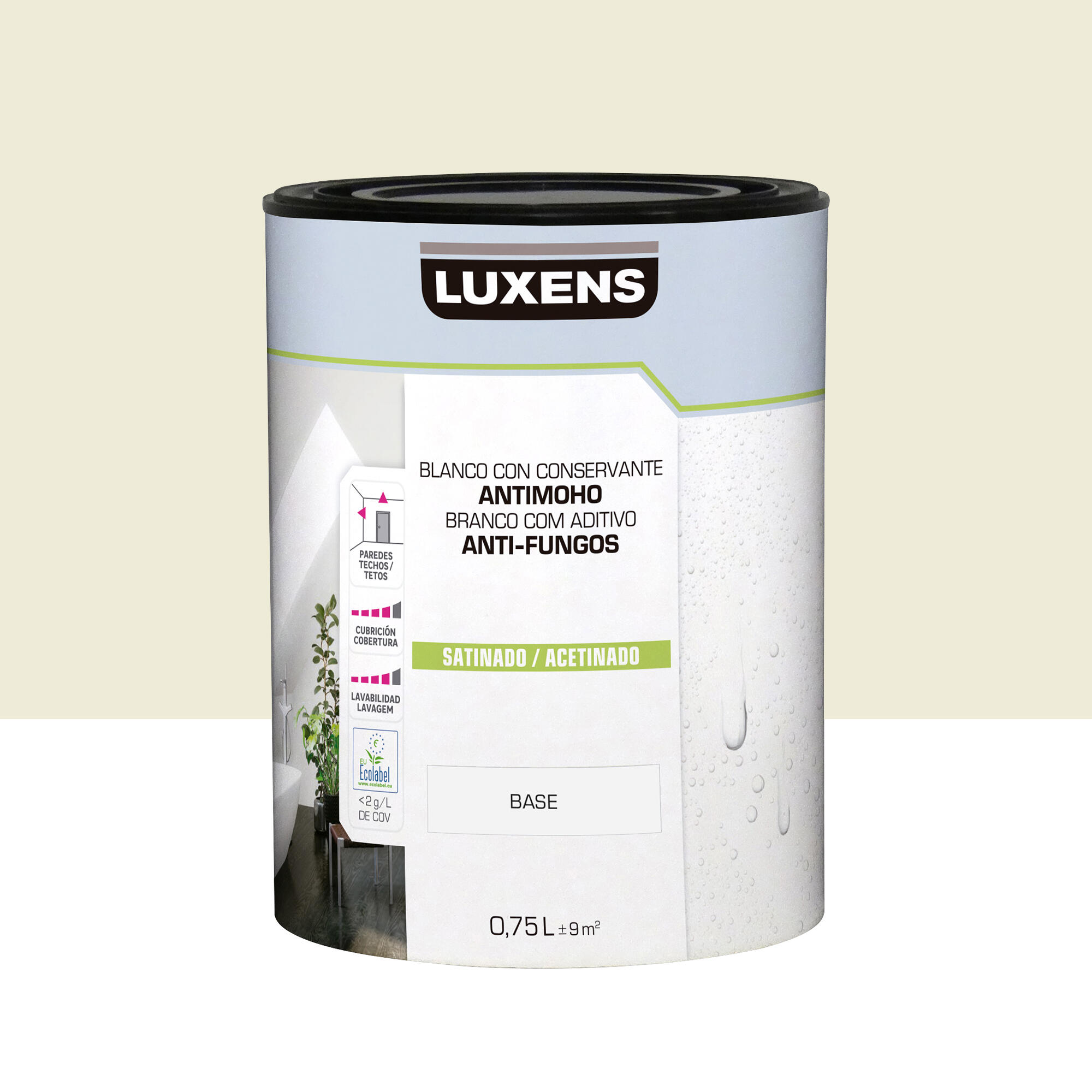Pintura de interior luxens satinado 1005-y10r 750ml