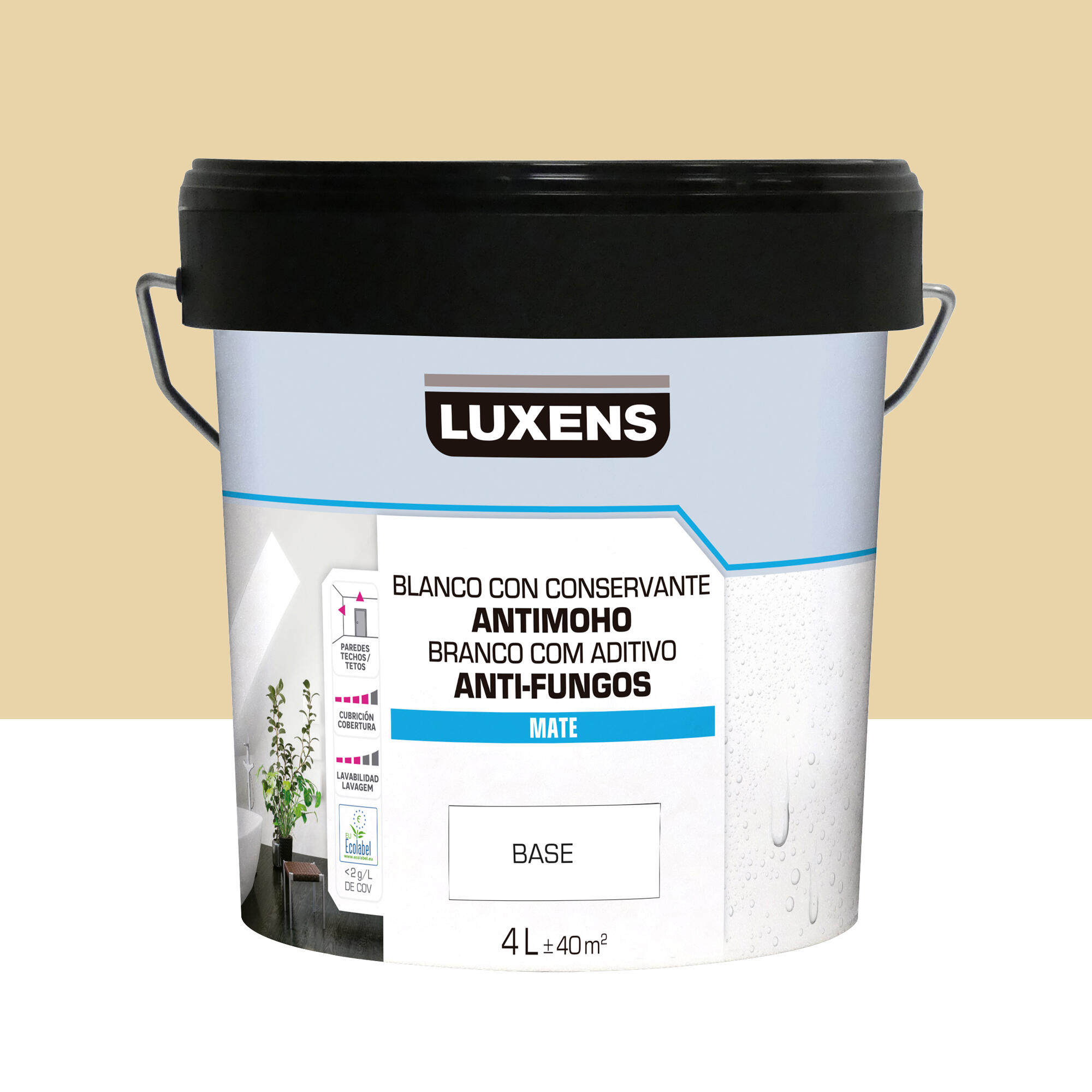 Pintura de interior luxens mate 1515-y20r 4l