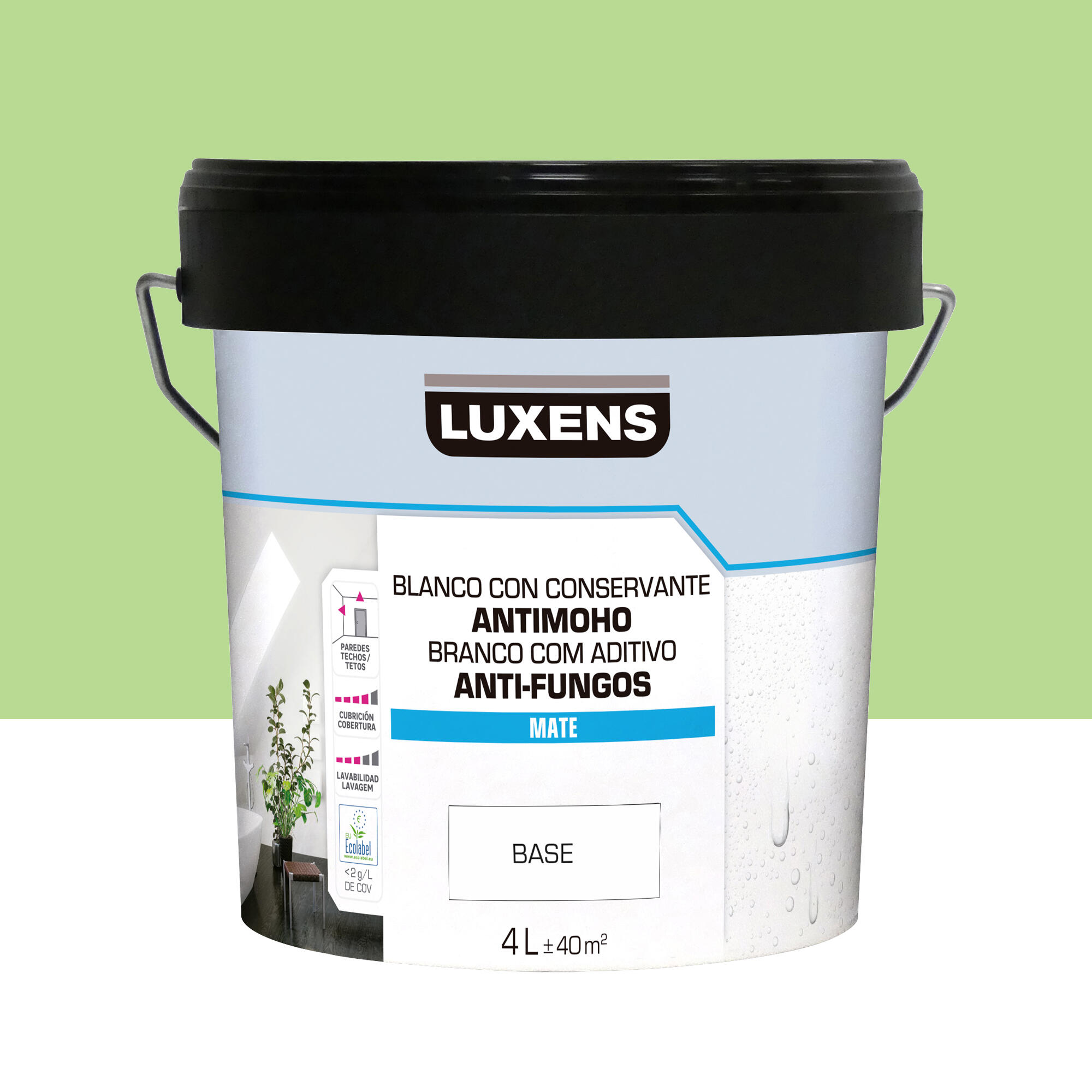 Pintura de interior luxens mate 1040-g30y 4l