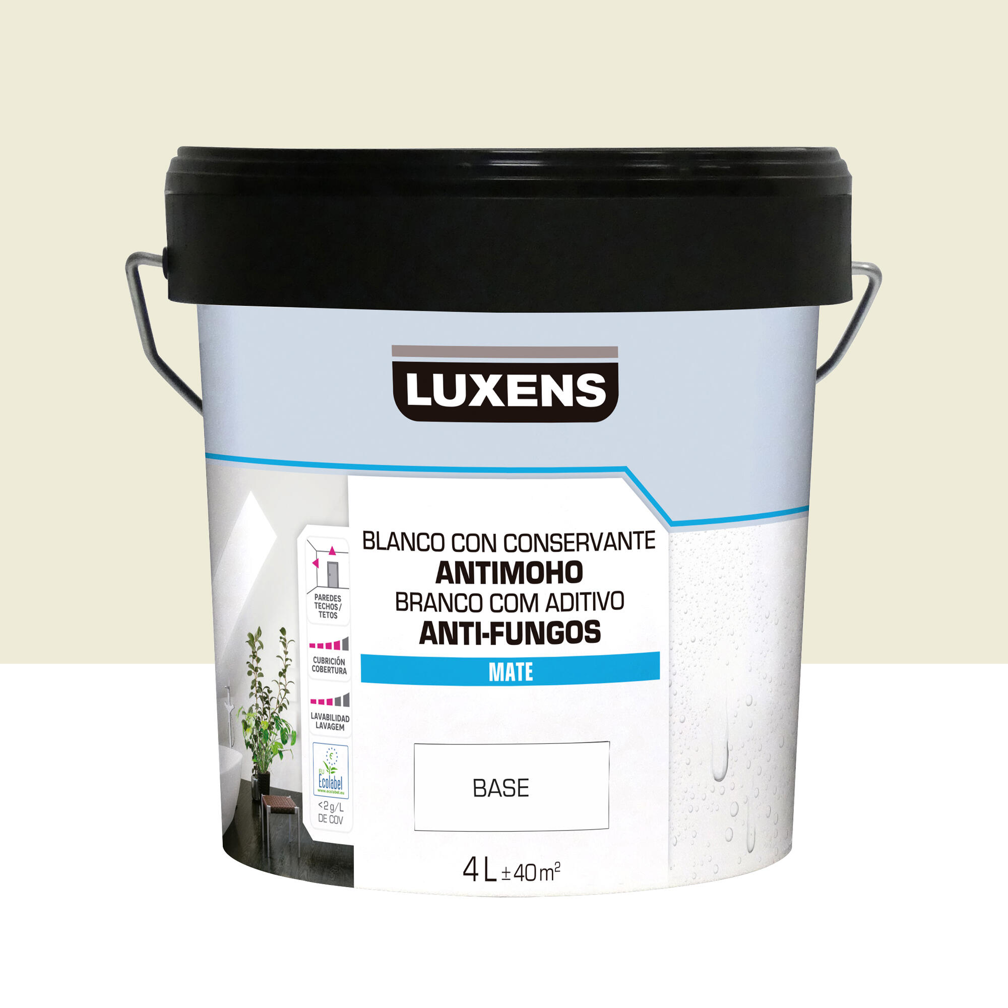Pintura de interior luxens mate 1005-y10r 4l