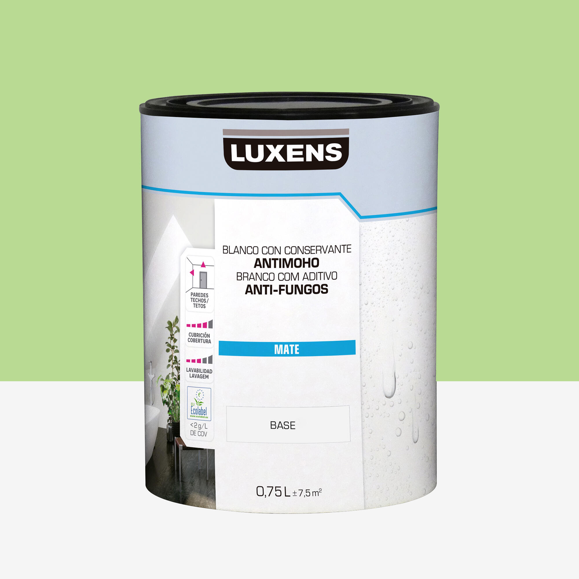 Pintura de interior luxens mate 1040-g30y 750ml