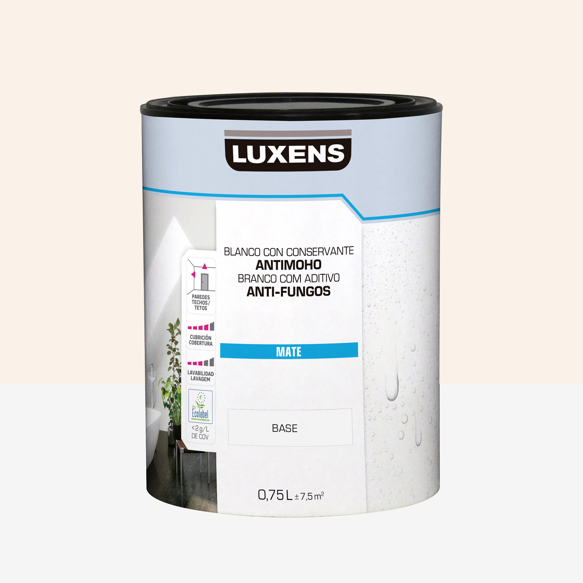 Pintura de interior luxens mate 0510-y70r 750ml