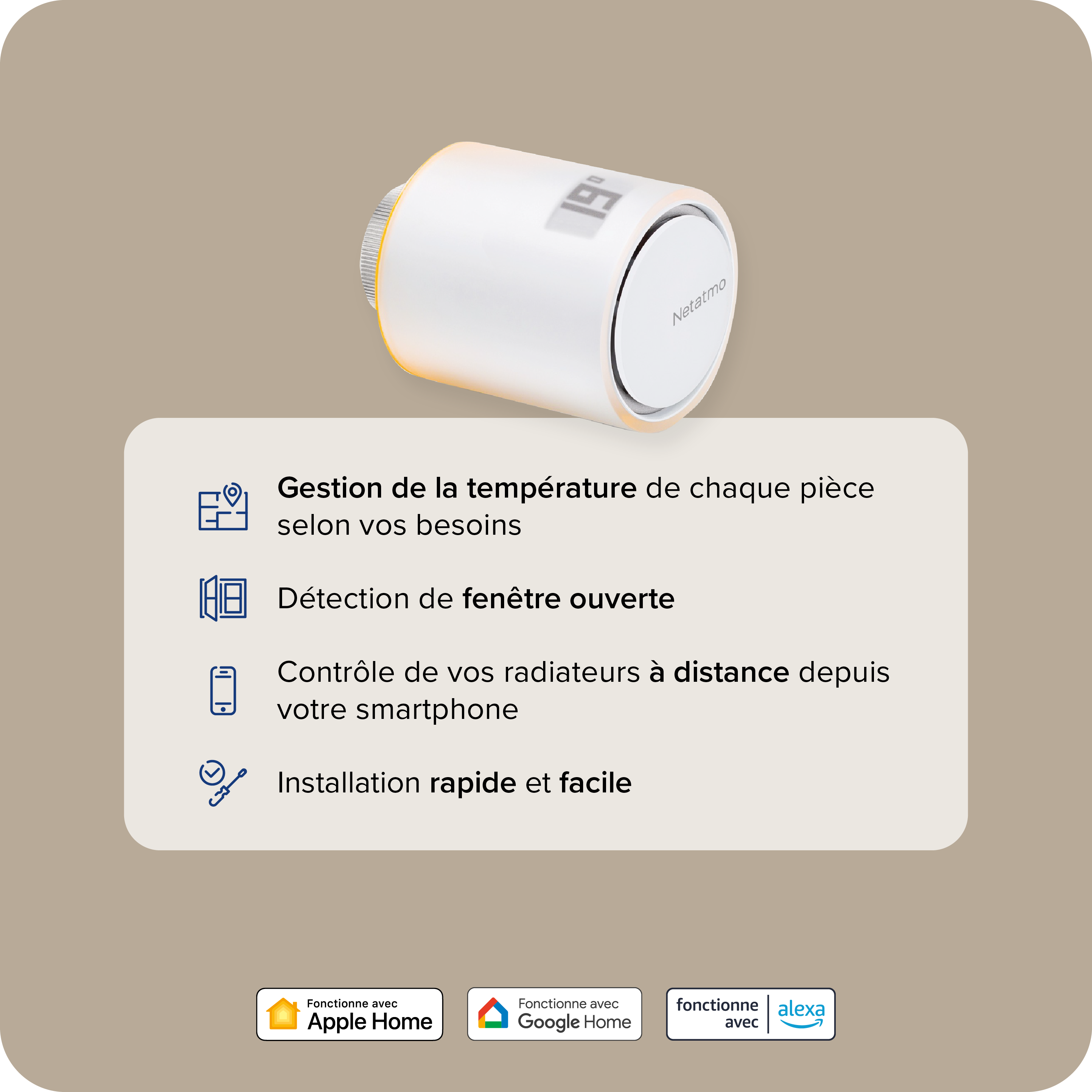 Thermostat connecté chaudière filaire ou sans fil NETATMO - 3