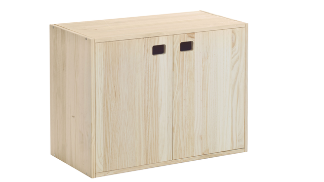 Libreria 3 ripiani Dinamic L 70.8 x P 33 x H 53.5 cm pino naturale, portata per ripiano 52 kg