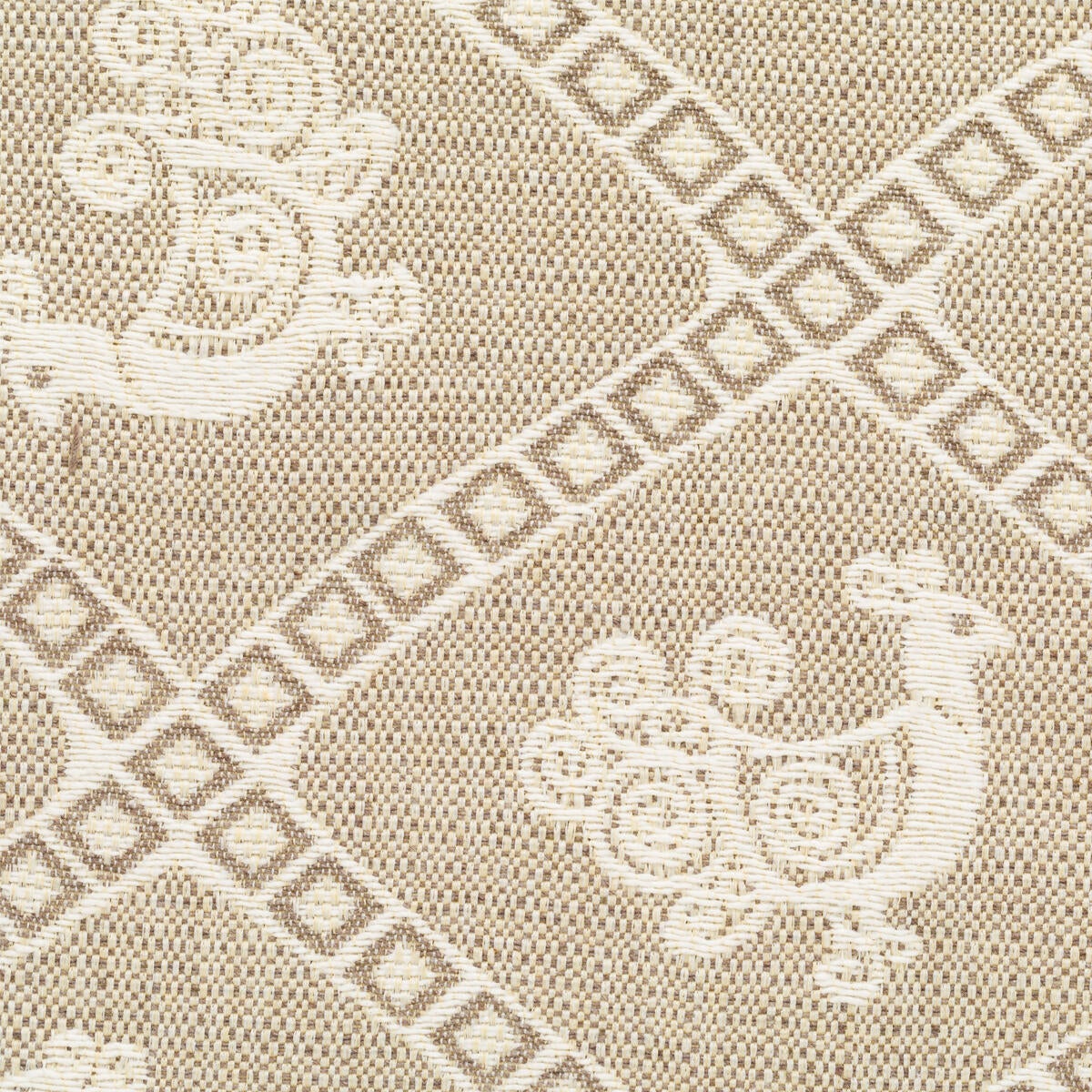 Tessuto al metro jacquard coprente Deledda tortora classico 280 cm