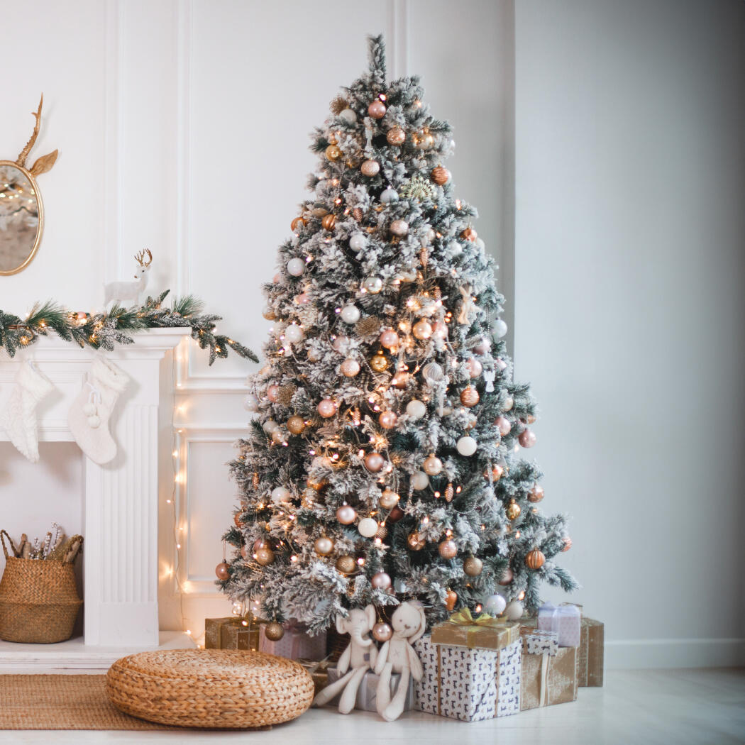 Albero Di Natale Bianco E Oro Rosa Alberi di Natale bianco e oro | Leroy Merlin