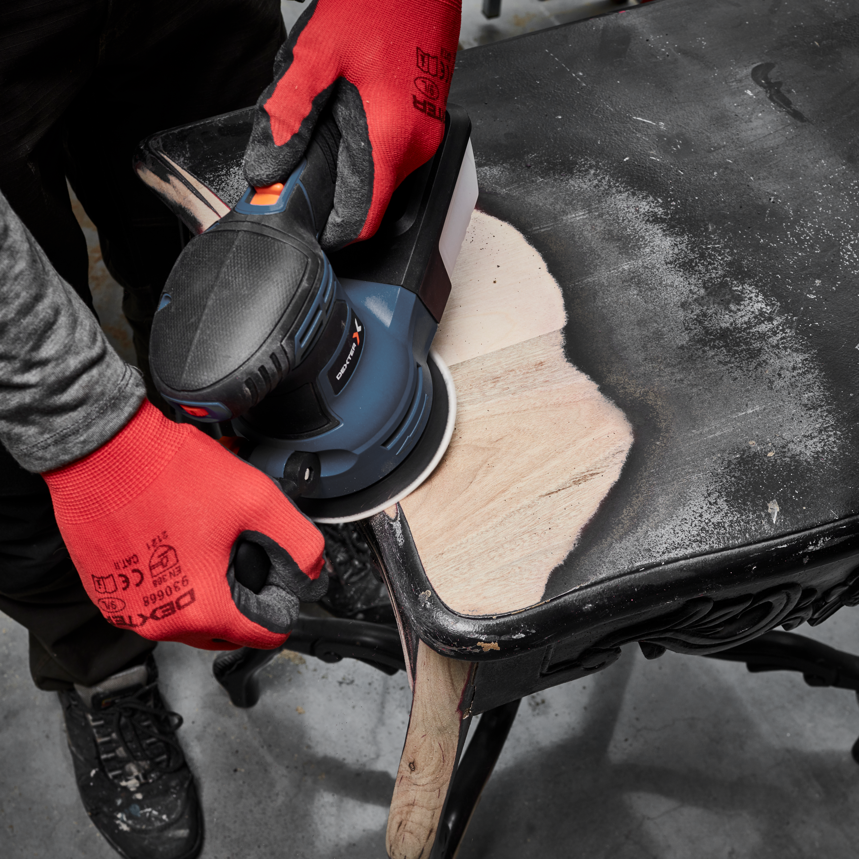Talerz szlifierski wymienny do szlifierki mimośrodowej 125 mm 350W DEXTER - 8