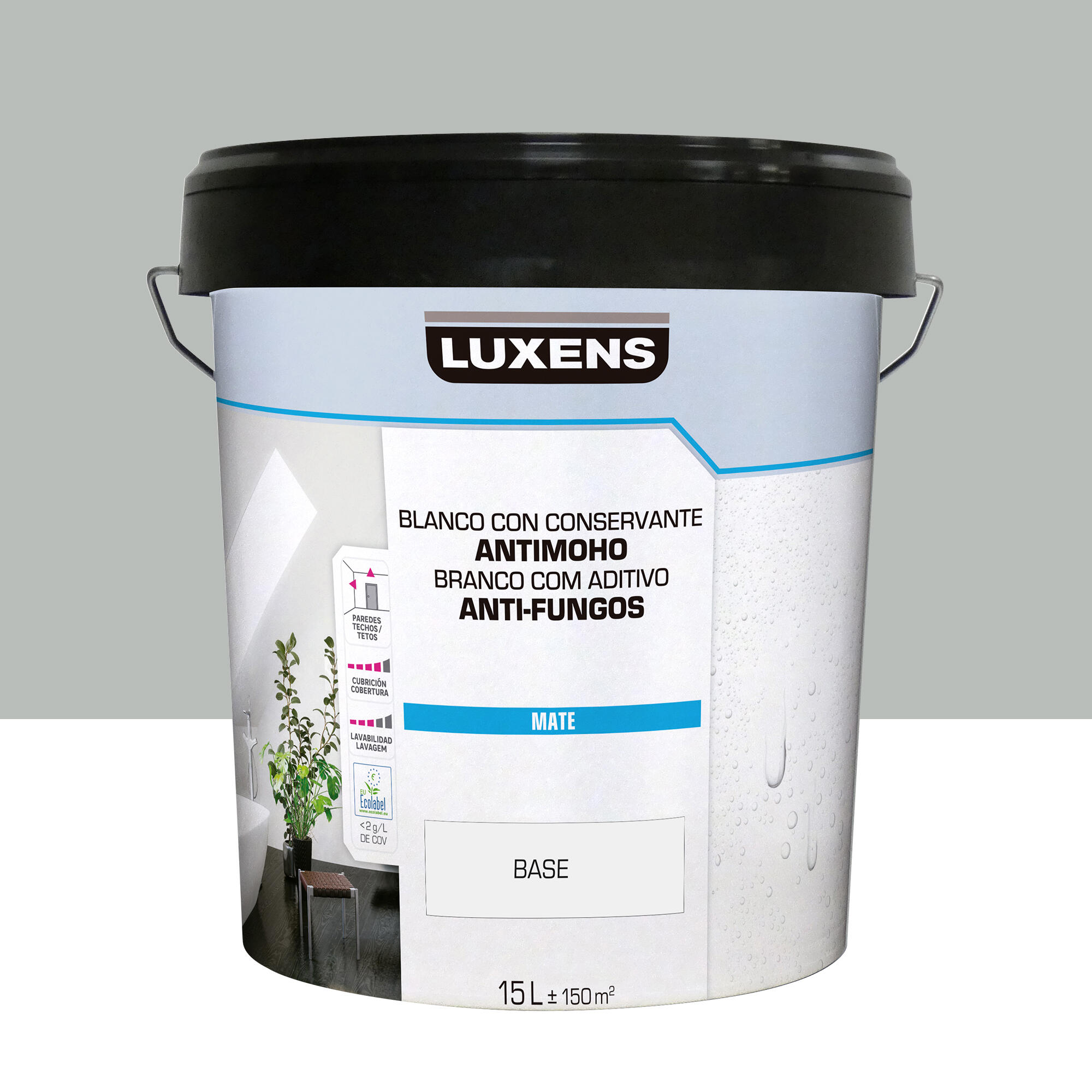 Pintura de interior luxens mate 3000-n 15l