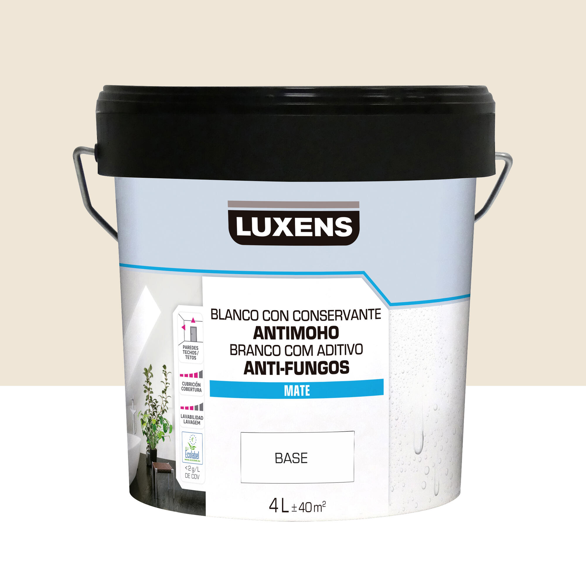 Pintura de interior luxens mate 1005-y50r 4l