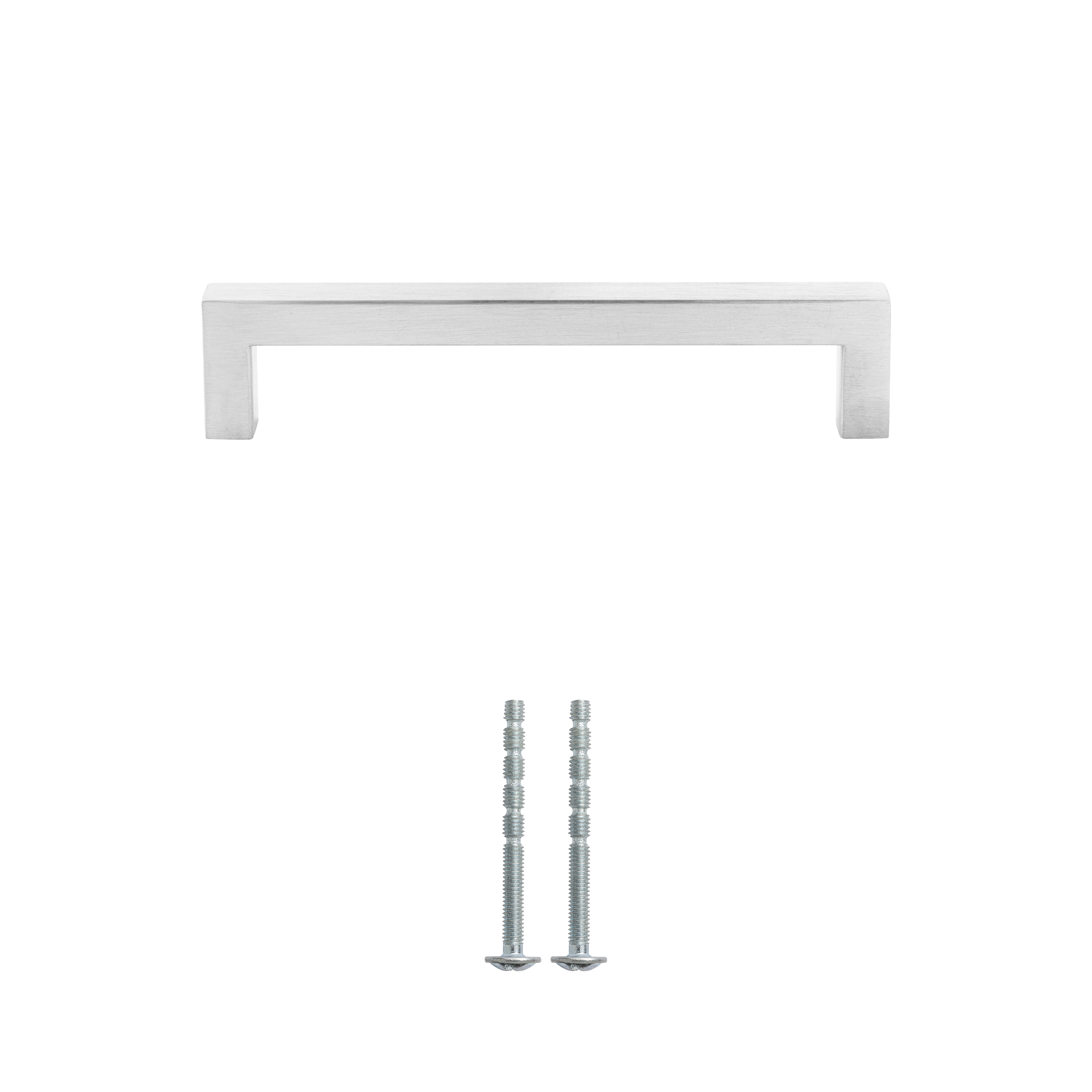 Maniglia per mobili INSPIRE Square in inox argento spazzolato interasse 128 mm - 5