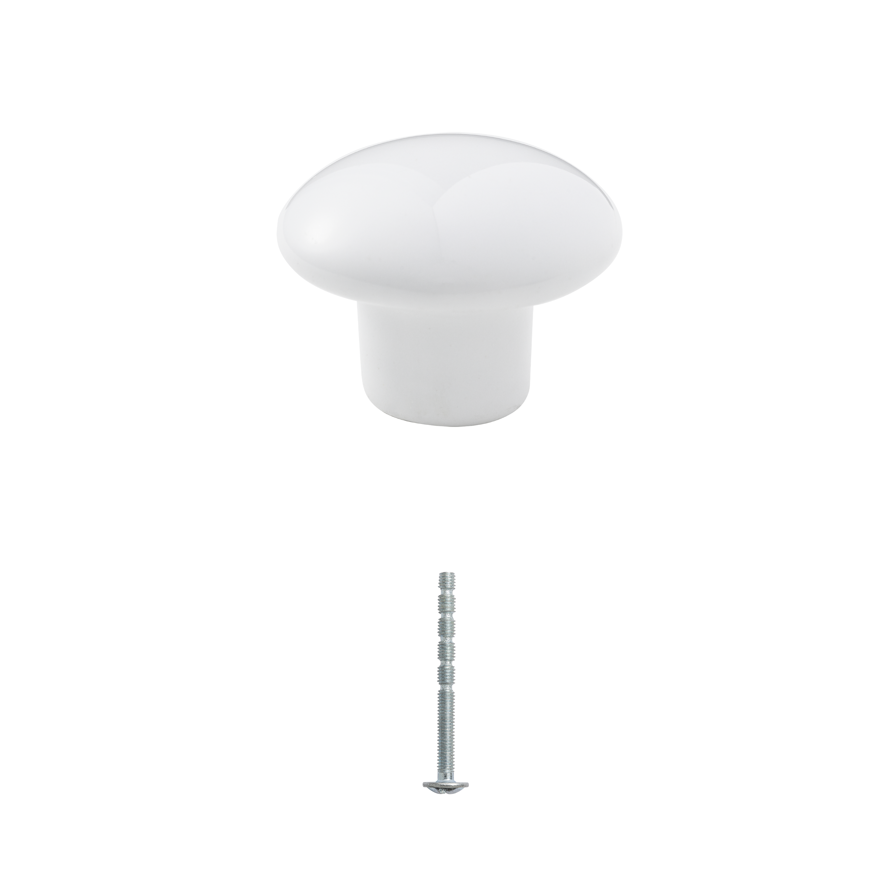 Pomolo per mobili INSPIRE tillie in ceramica bianco verniciato lucido  ø 28.5 mm, 1 pezzo - 5