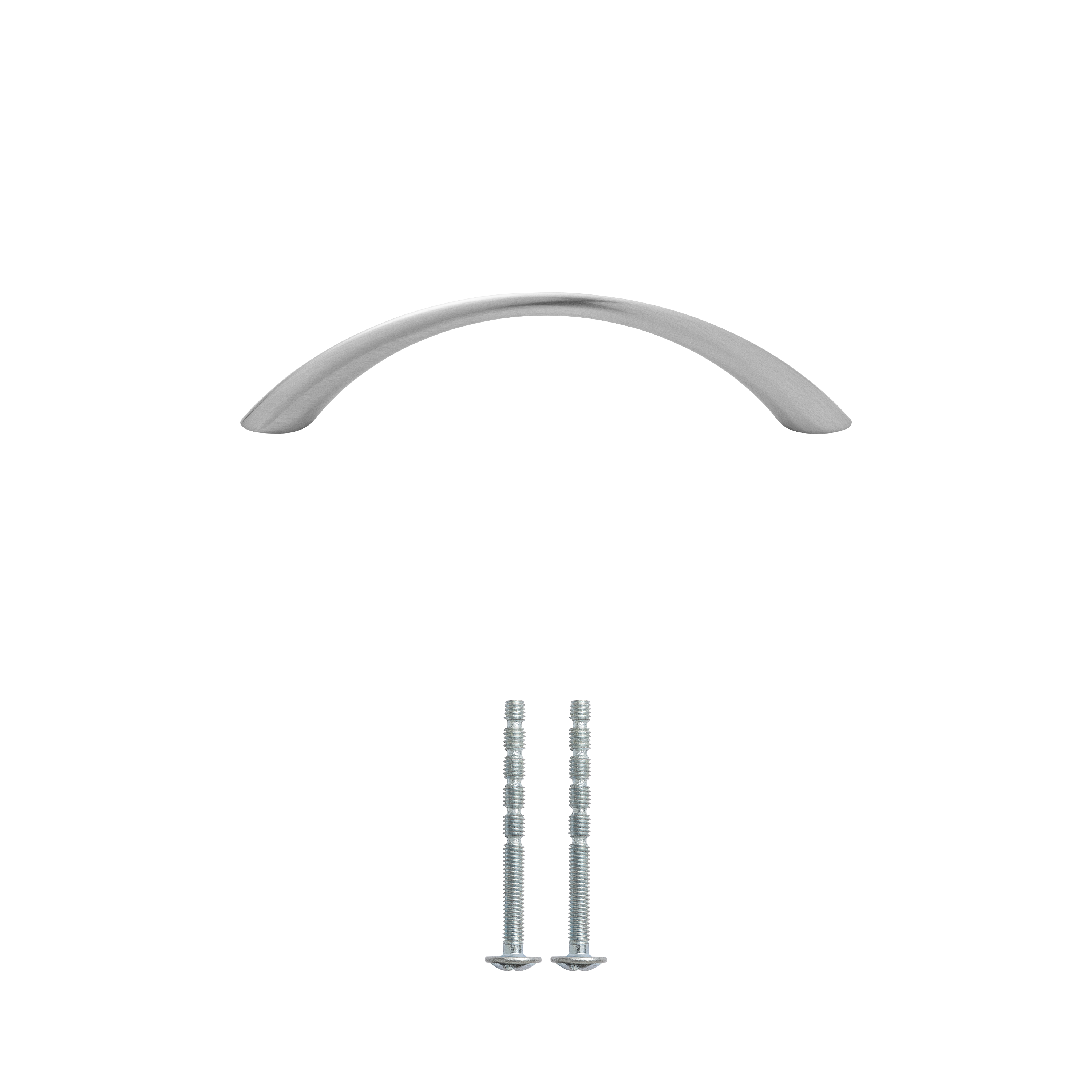 Poignée de meuble Chic, zamak argent brossé, entraxe 96 mm - 5