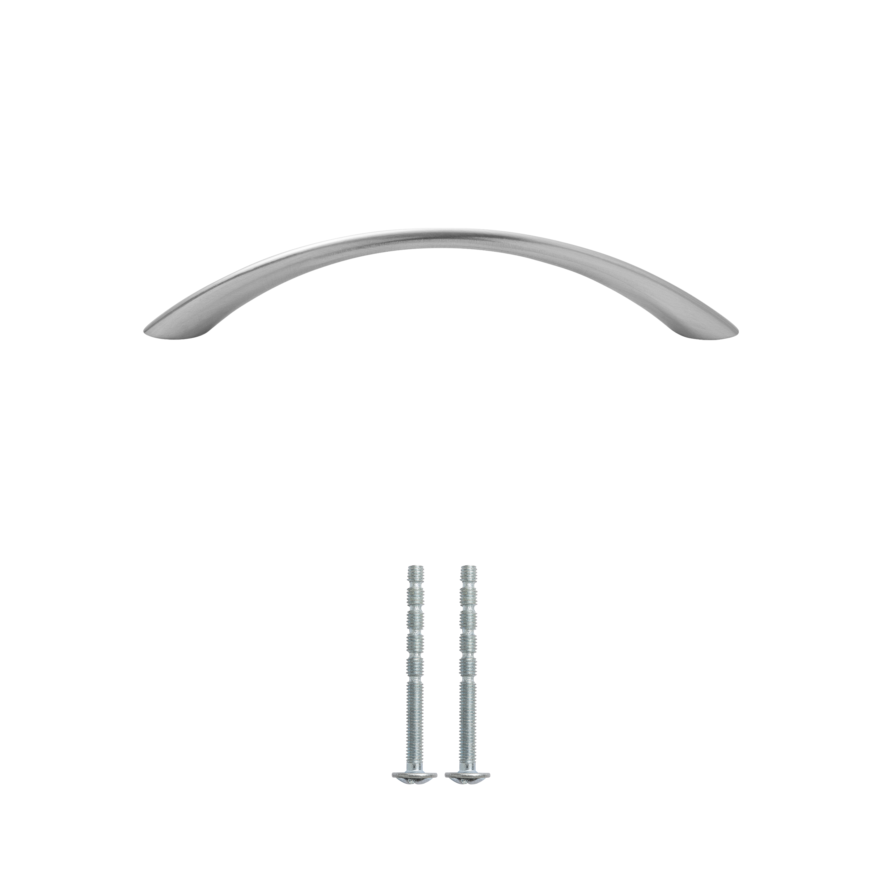 Poignée de meuble Chic, zamak argent brossé, entraxe 128 mm - 5