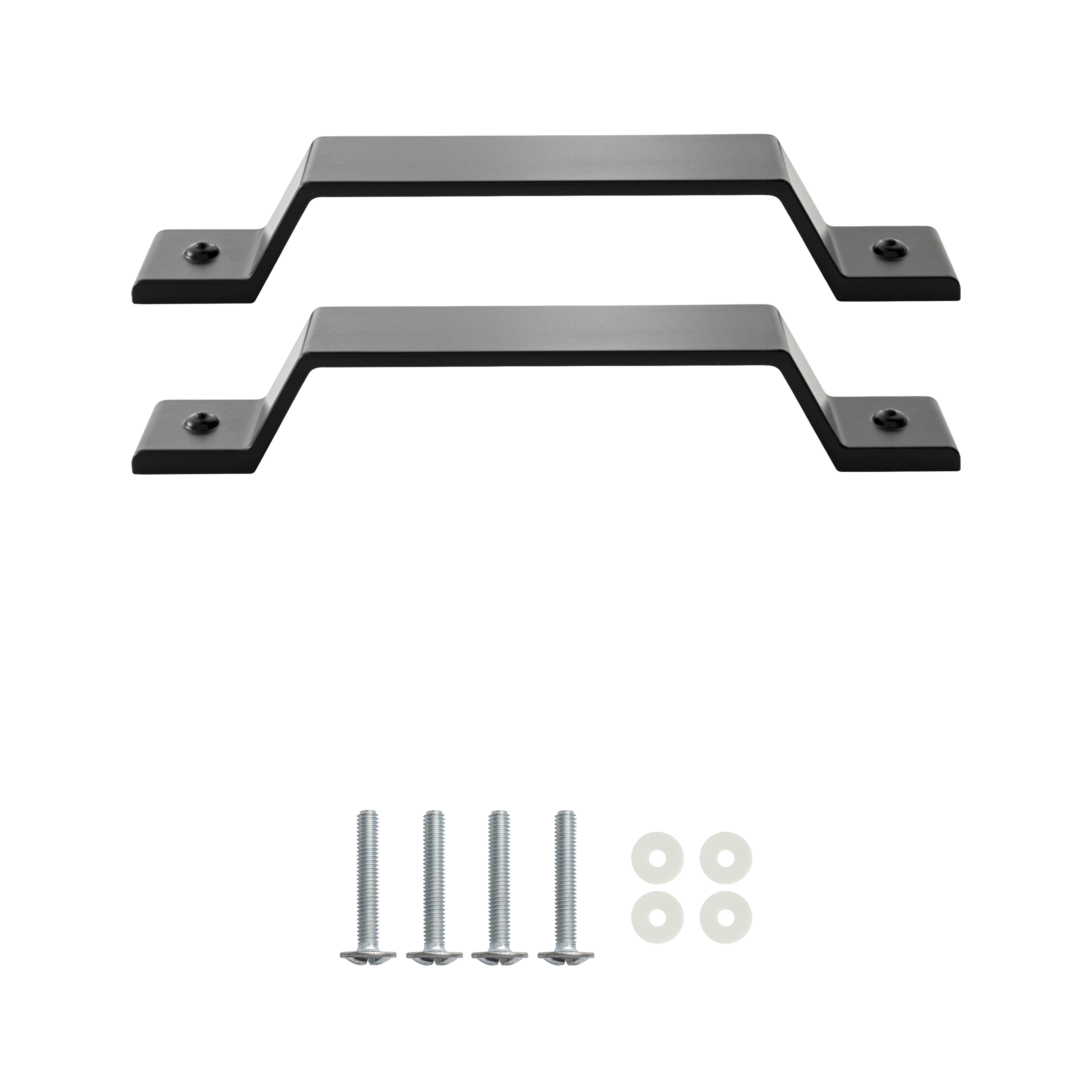 2 poignées de meuble Leros, zamak noir verni, entraxe 160 mm - 3