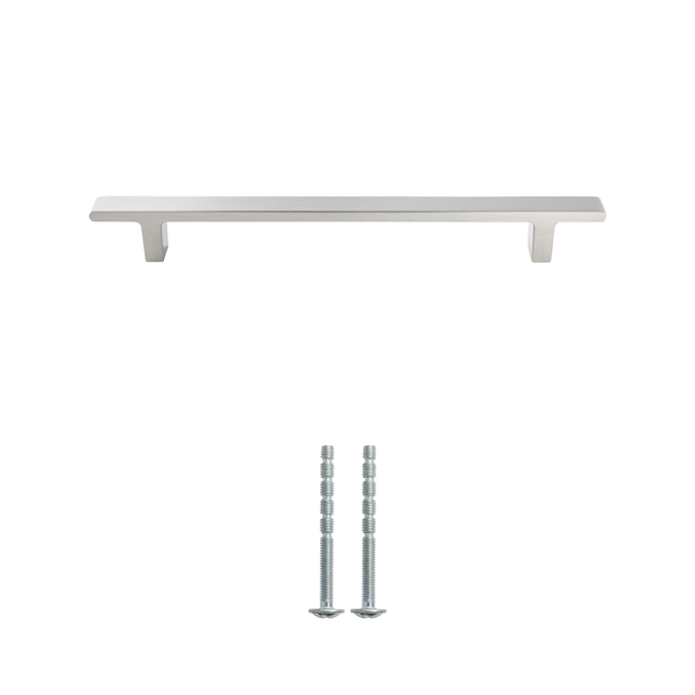 Tirador mueble INSPIRE  gris / plata distancia entre eje 160 mm