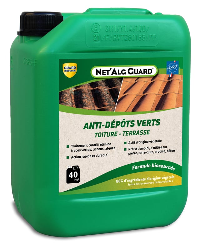 Traitement Anti dépôt vert GUARD INDUSTRIE, 4L  formule biosourcée