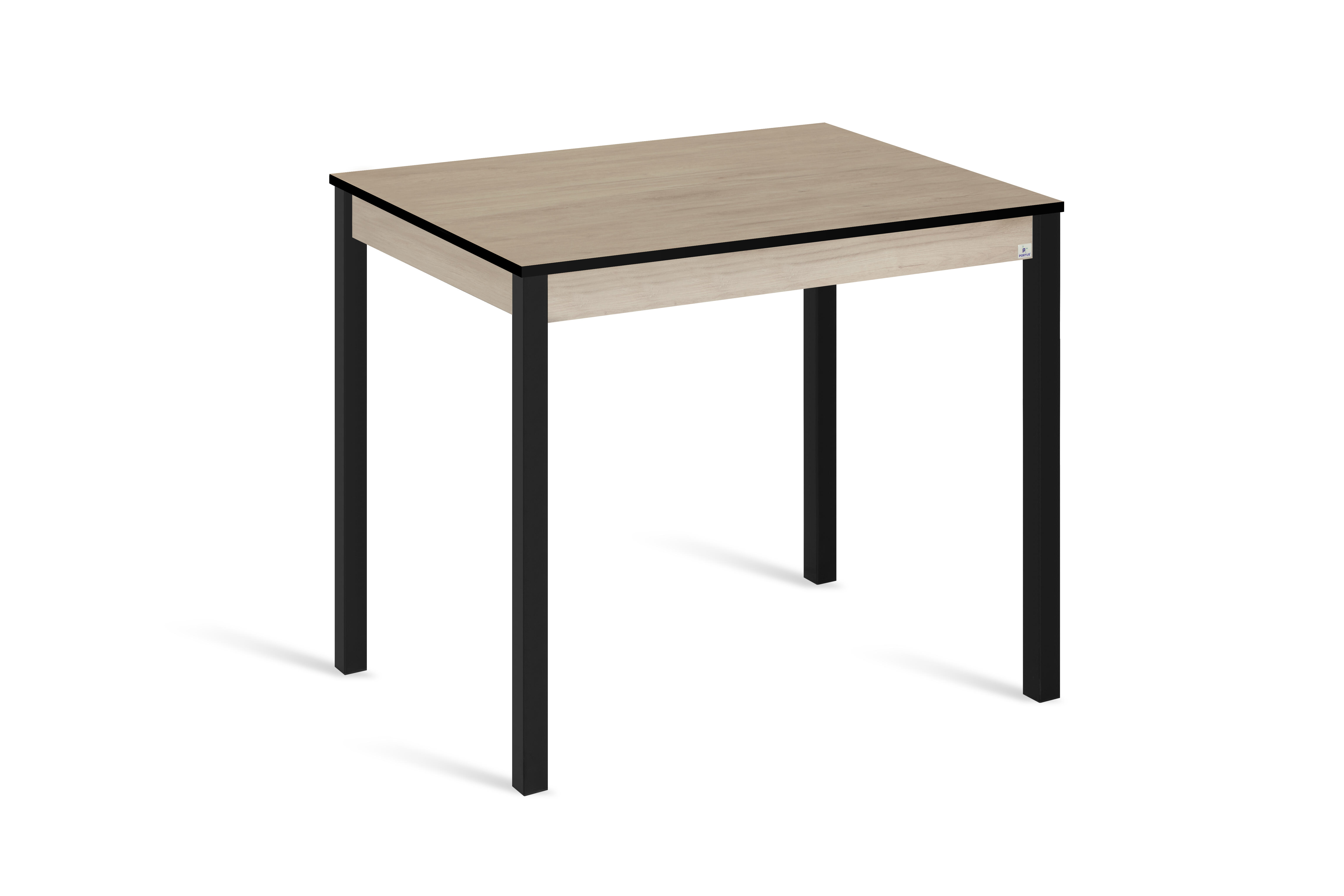 Mesa de cocina fija alta lina 110x70 cm color roble/negro