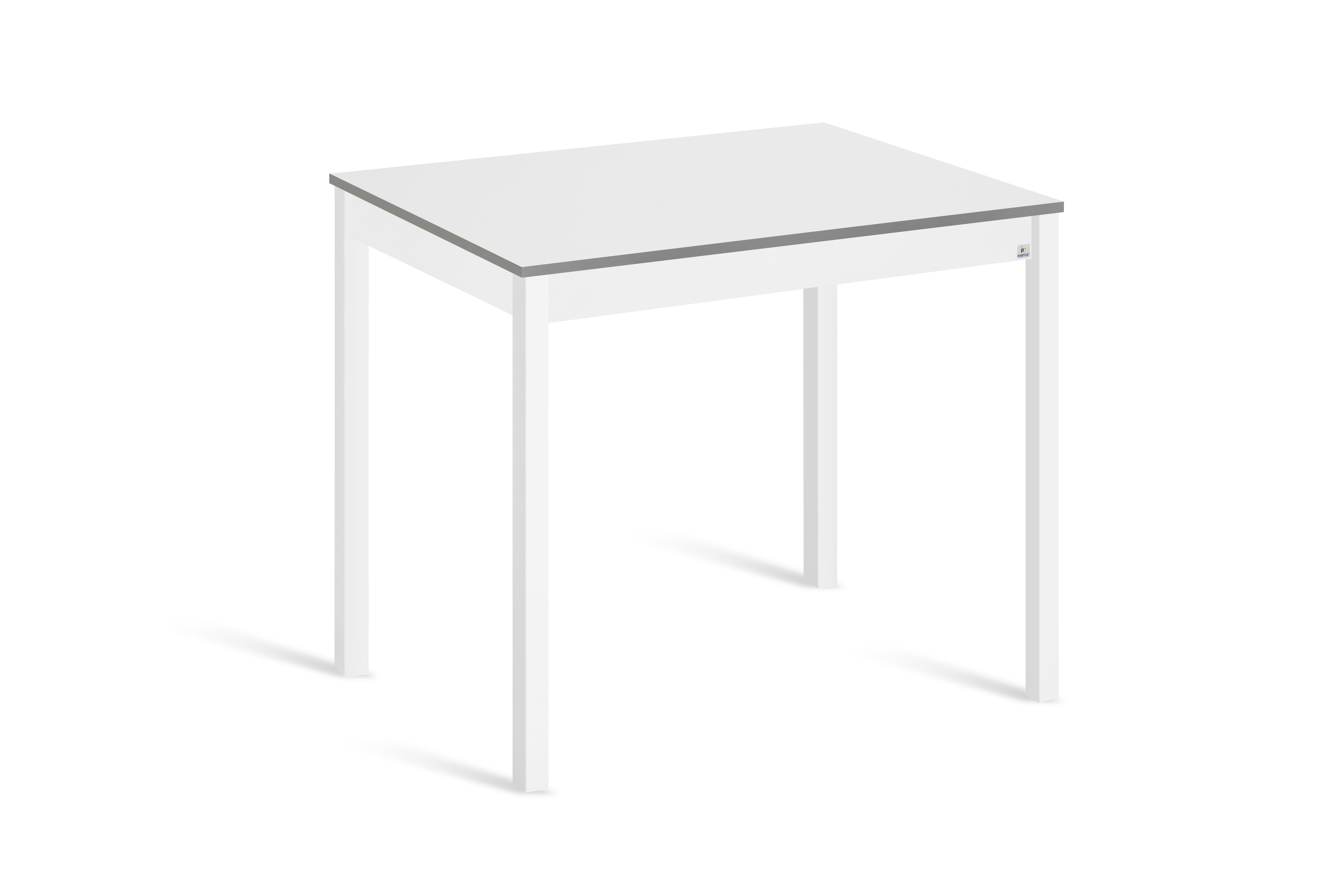 Mesa de cocina fija lina 110x70 cm color blanco/gris