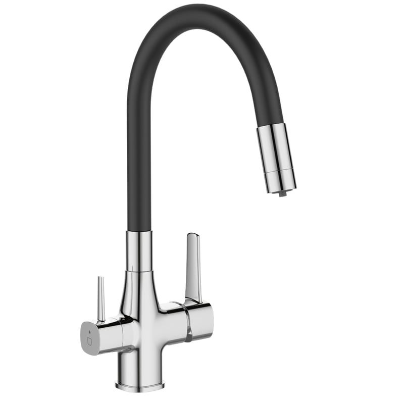 Bateria kuchenna z filtrem Magic Chrom Czarna Invena