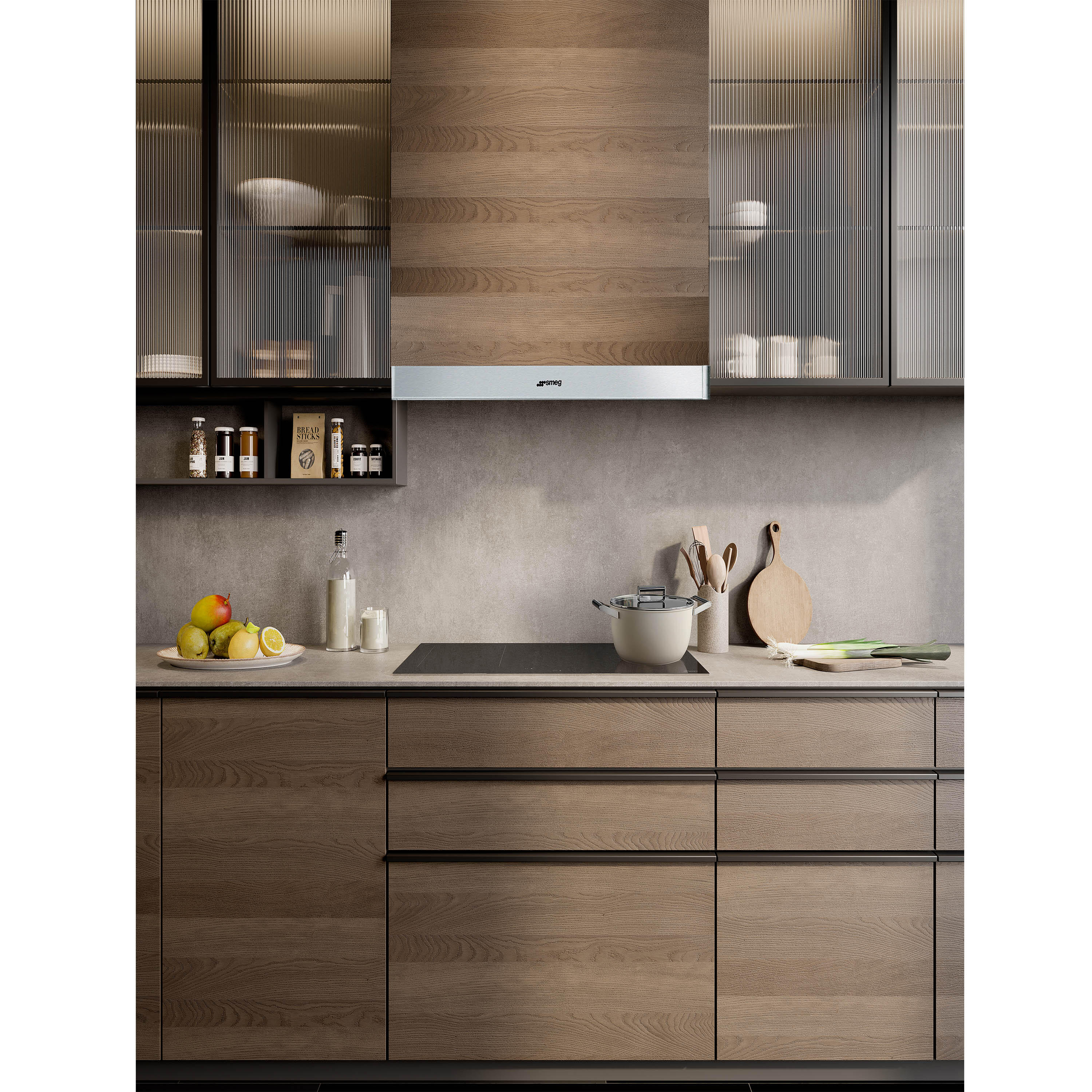 Hotte tiroir L59.8 cm SMEG KSET61E2 gris / argent - 5
