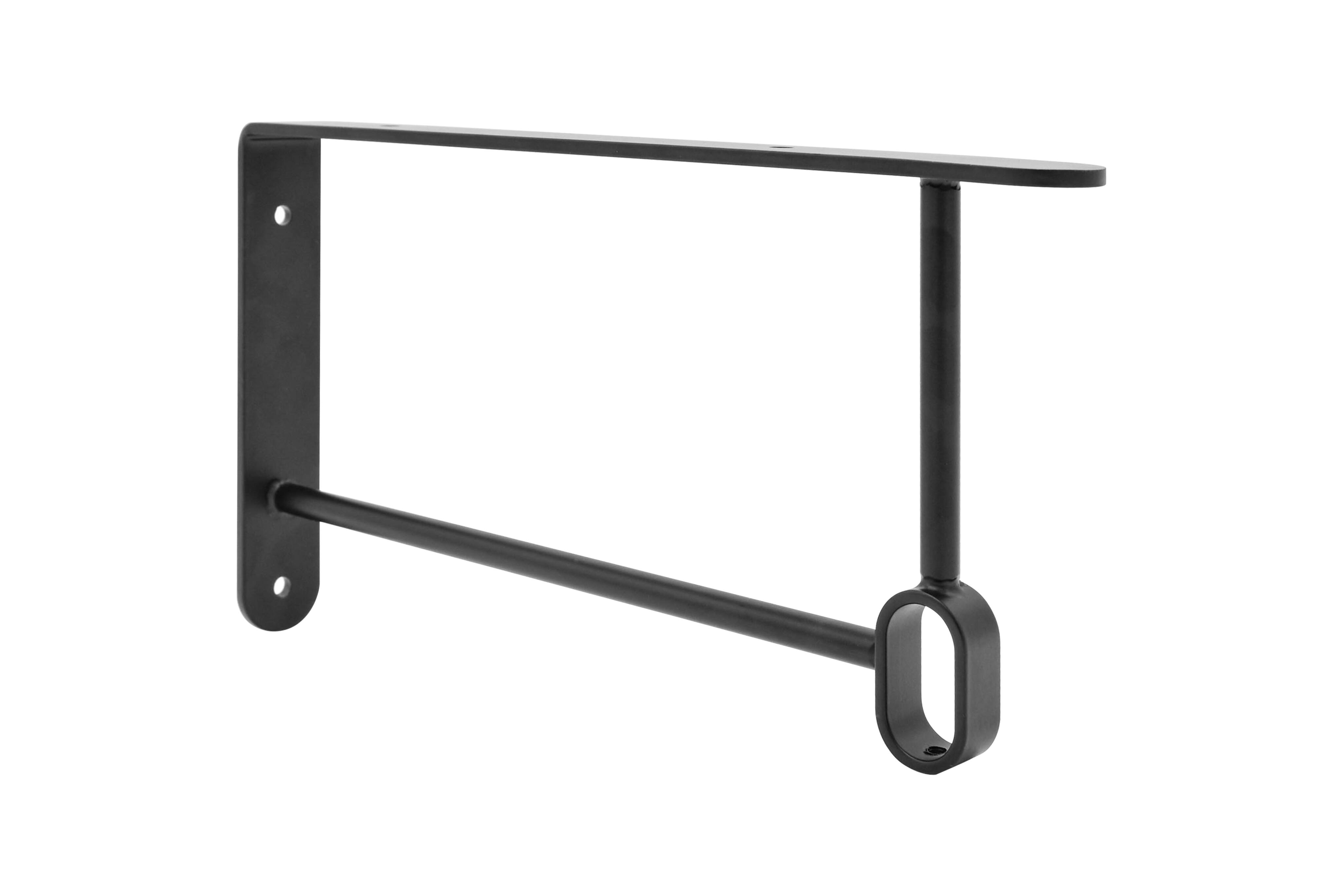 Equerre penderie acier noir H.140mm x L.250mm