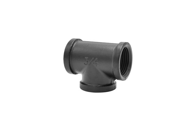 Raccord en T pour 3 tubes MyTube D25mm noir mat