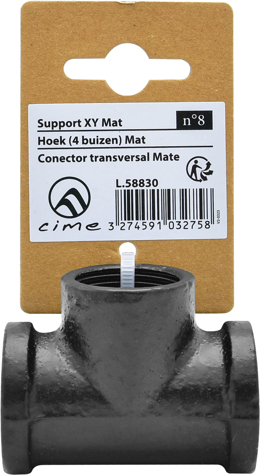 Support pour 4 tubes MyTube D25mm noir mat - 2