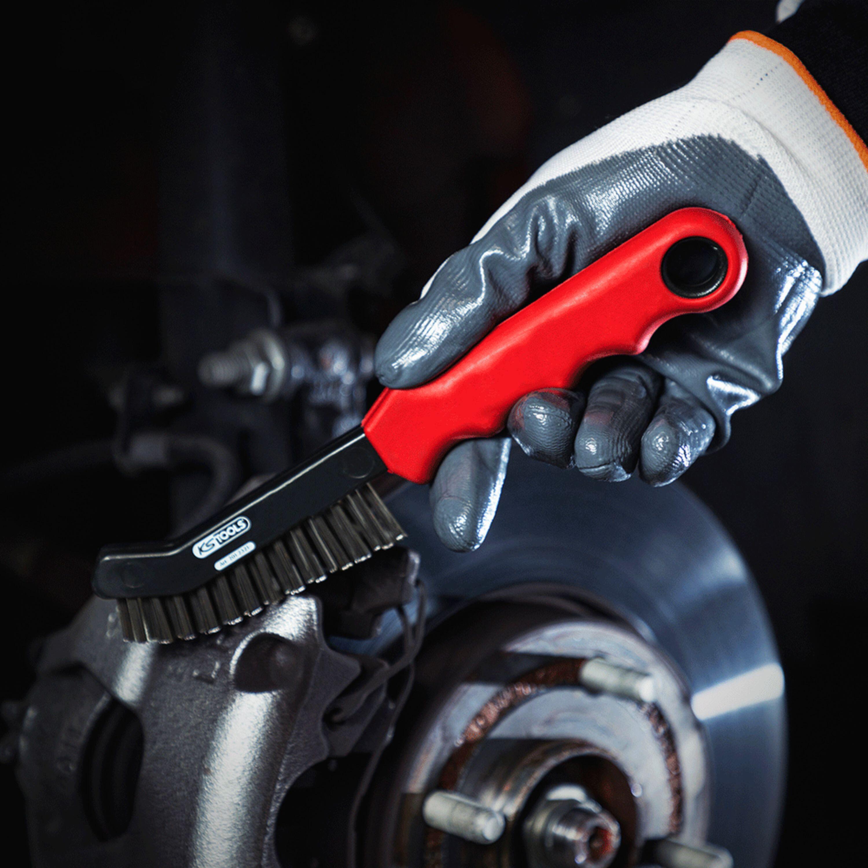 Brosse acier pour étriers de frein, bout fin, KS TOOLS 201.2321 - 4