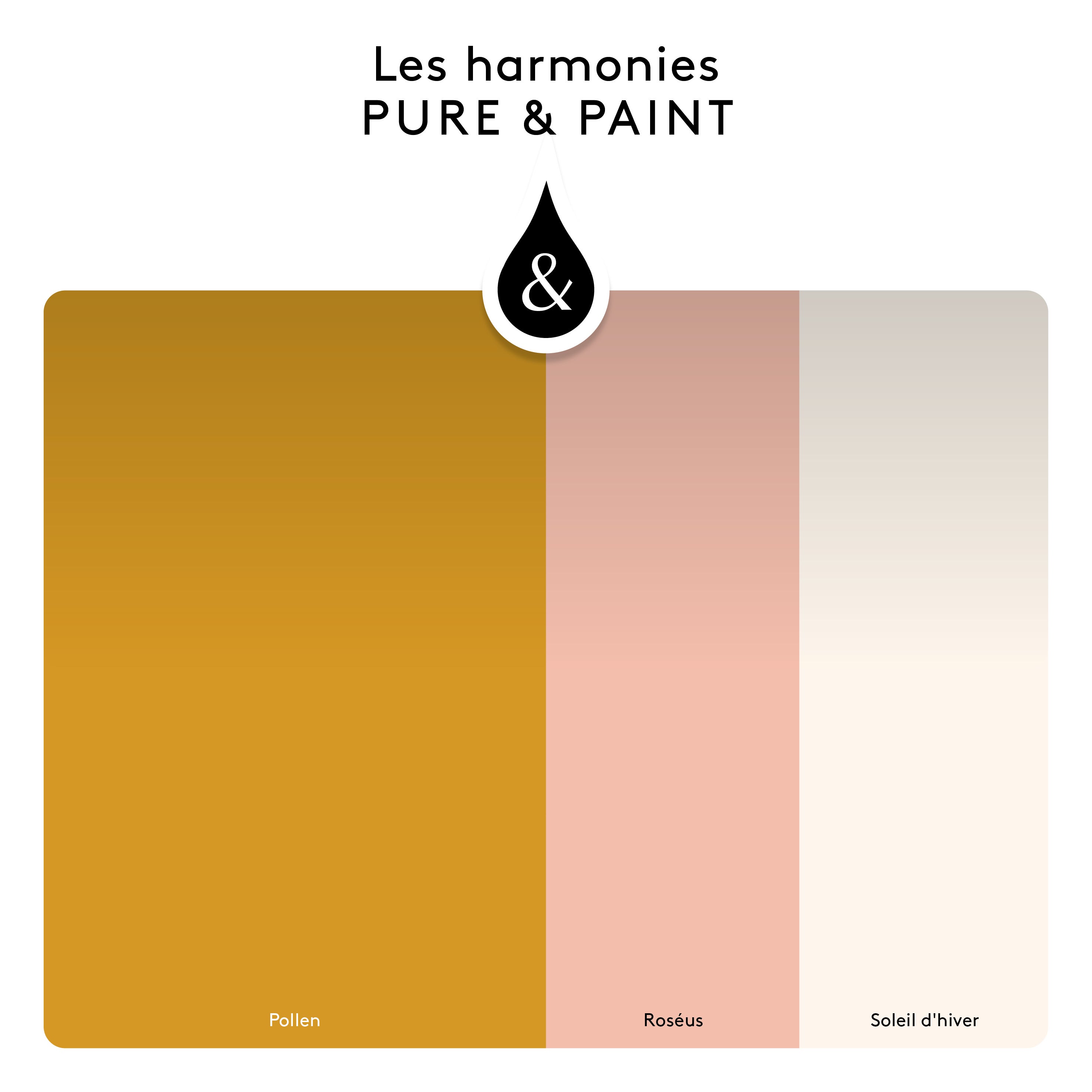 Peinture mur, boiserie pollen velours PURE & PAINT , 2.5L - 7