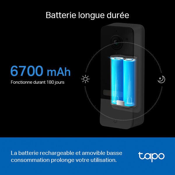 Carillon connecté avec une batterie longue durée