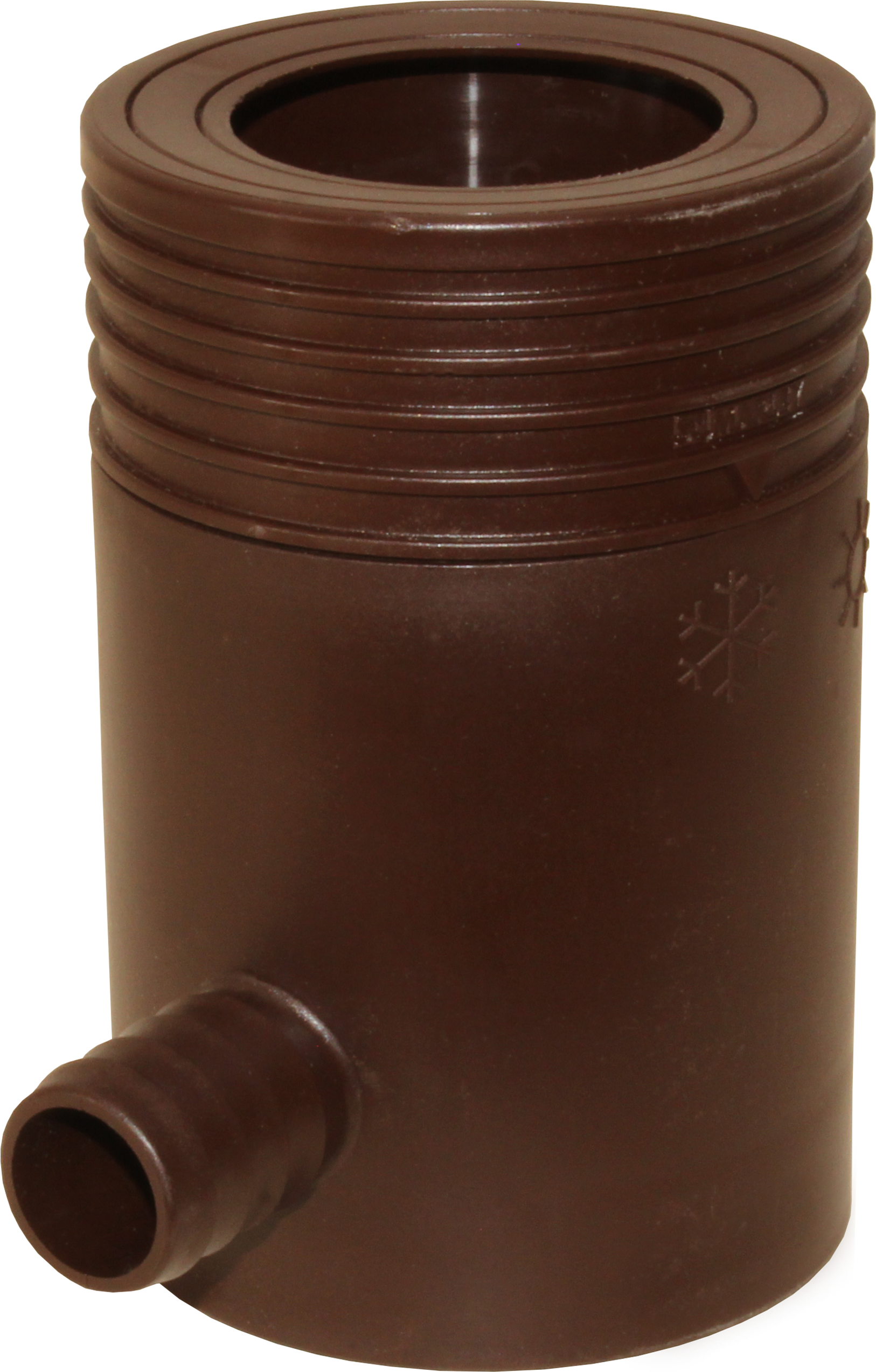 Zbieracz wody deszczowej do rur 53-75 mm (PVC i metal) brąz Marley