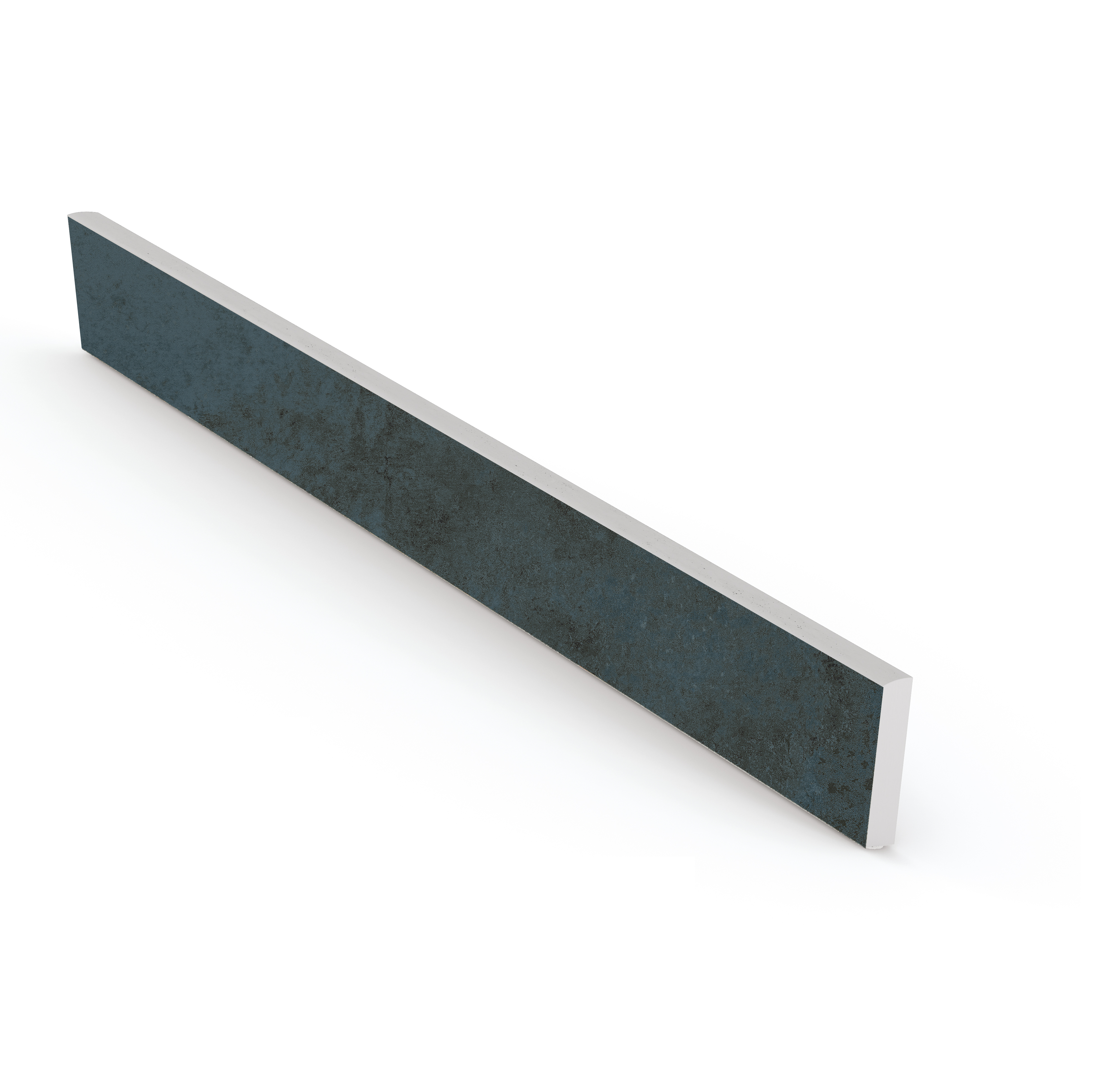 Rodapié porcelánico distrito 60x8 cm metal iron grespania