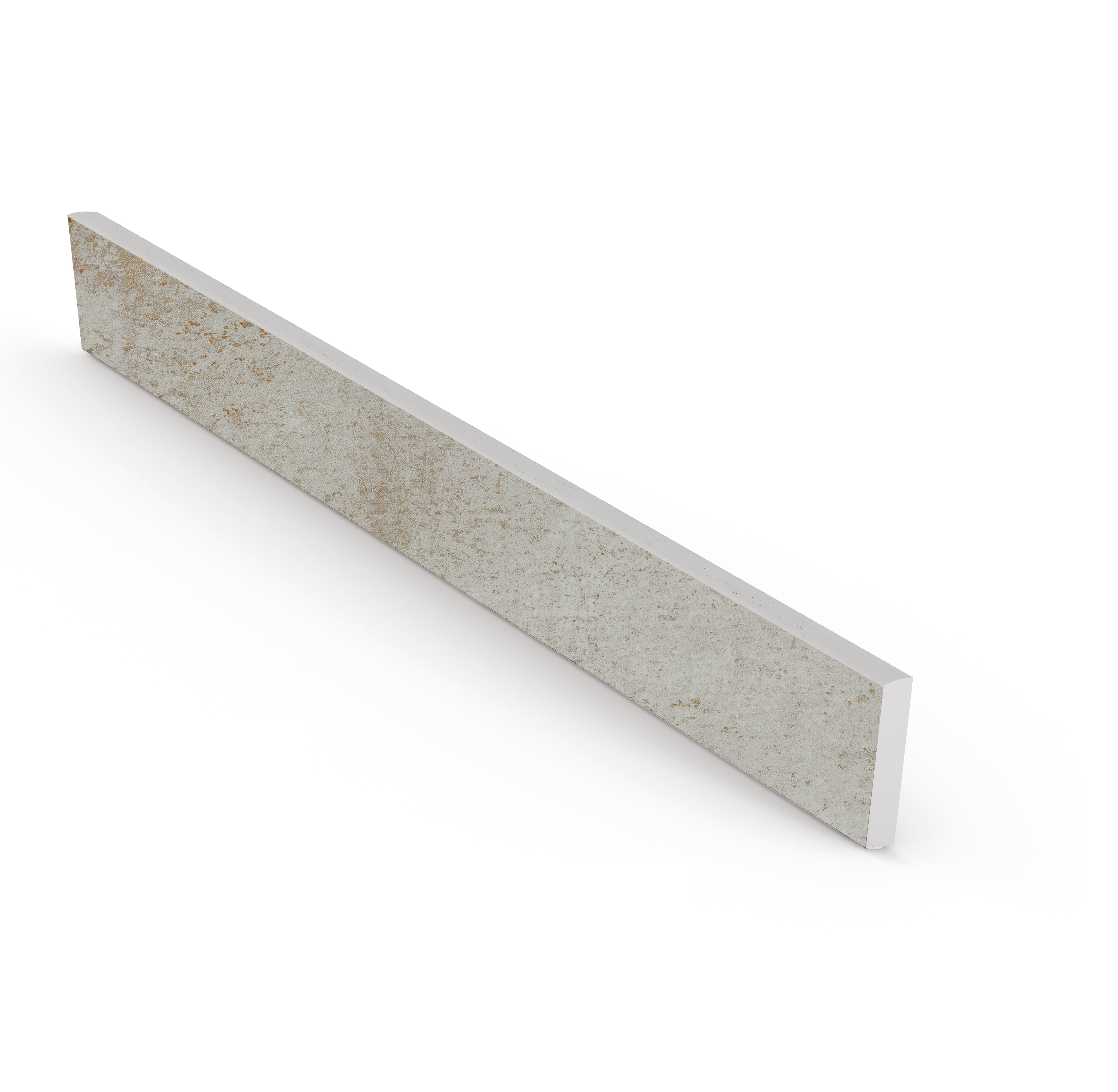 Rodapié porcelánico distrito 60x8 cm metal aluminio grespania