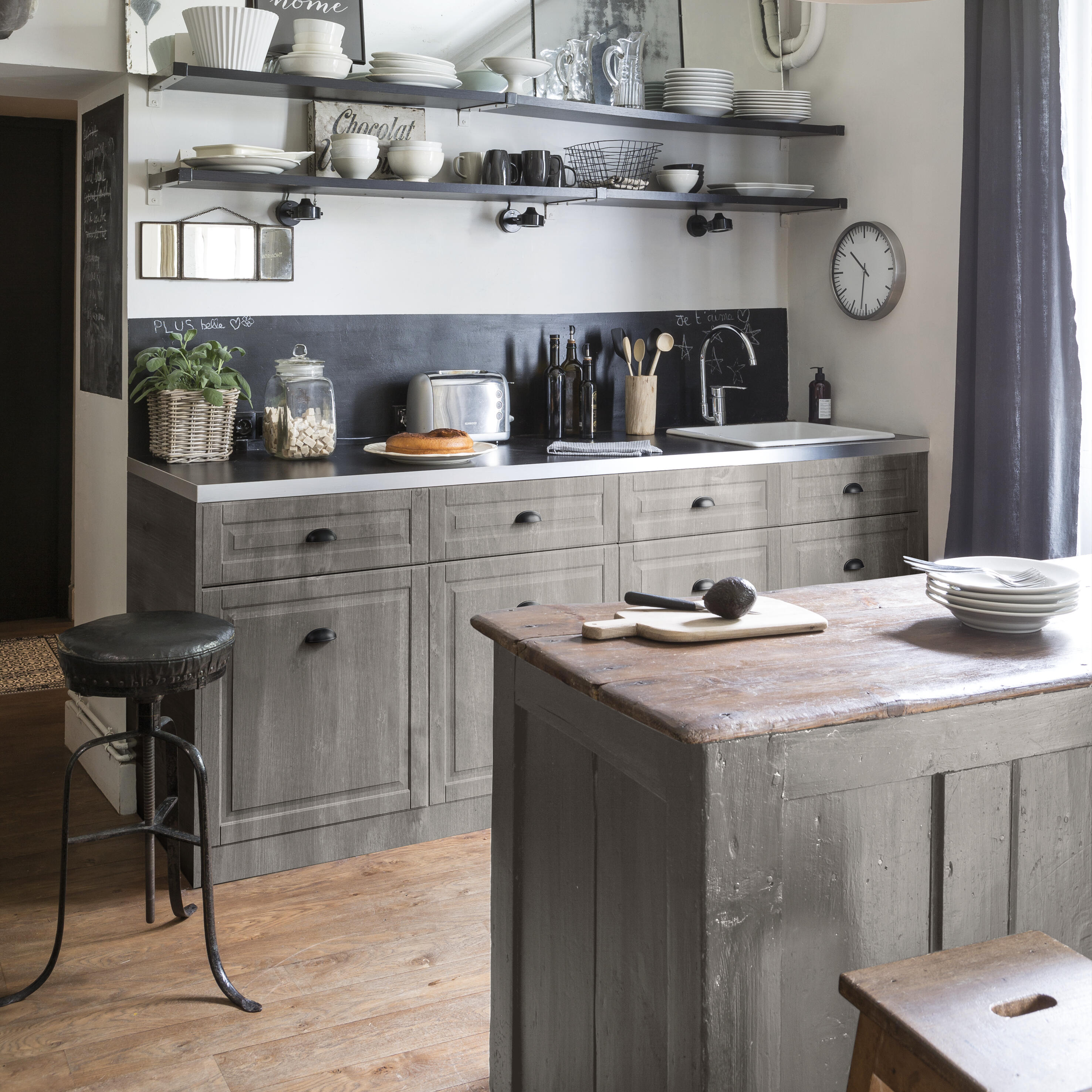 Peinture Poutre et lambris Relook bois MAISON DECO, bois grise satiné, 0.75 l - 3