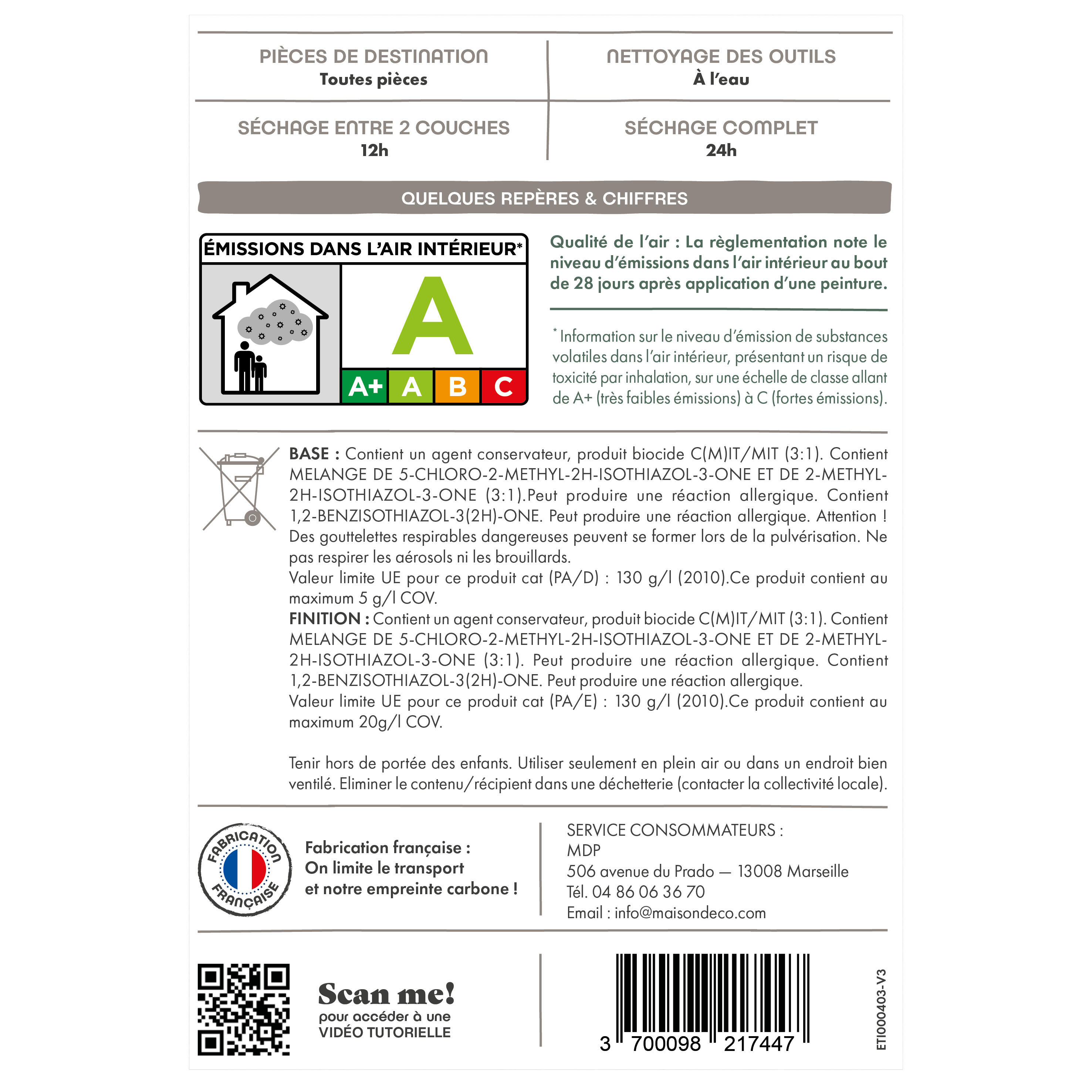 Peinture Poutre et lambris Relook bois MAISON DECO, bois grise satiné, 0.75 l - 9