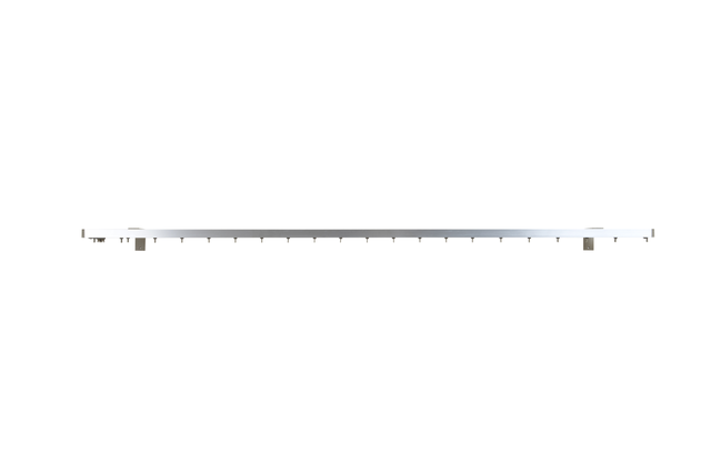 Kit calha 200 cm abertura lateral efeito ondas