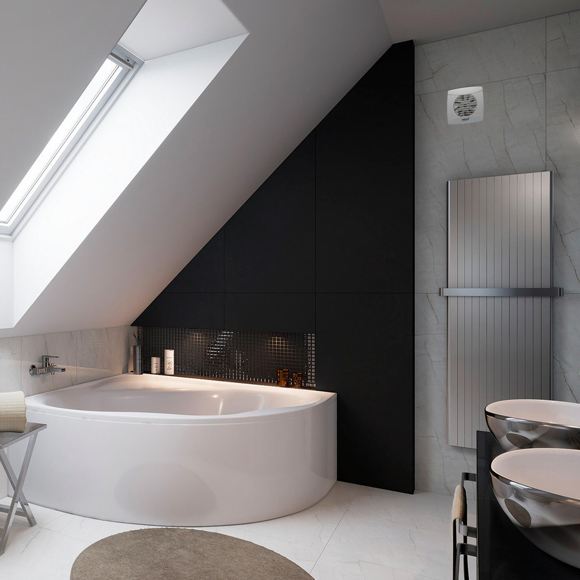 Extrator ar wc CATA UC-10 STD 110 m³/h branco - 4