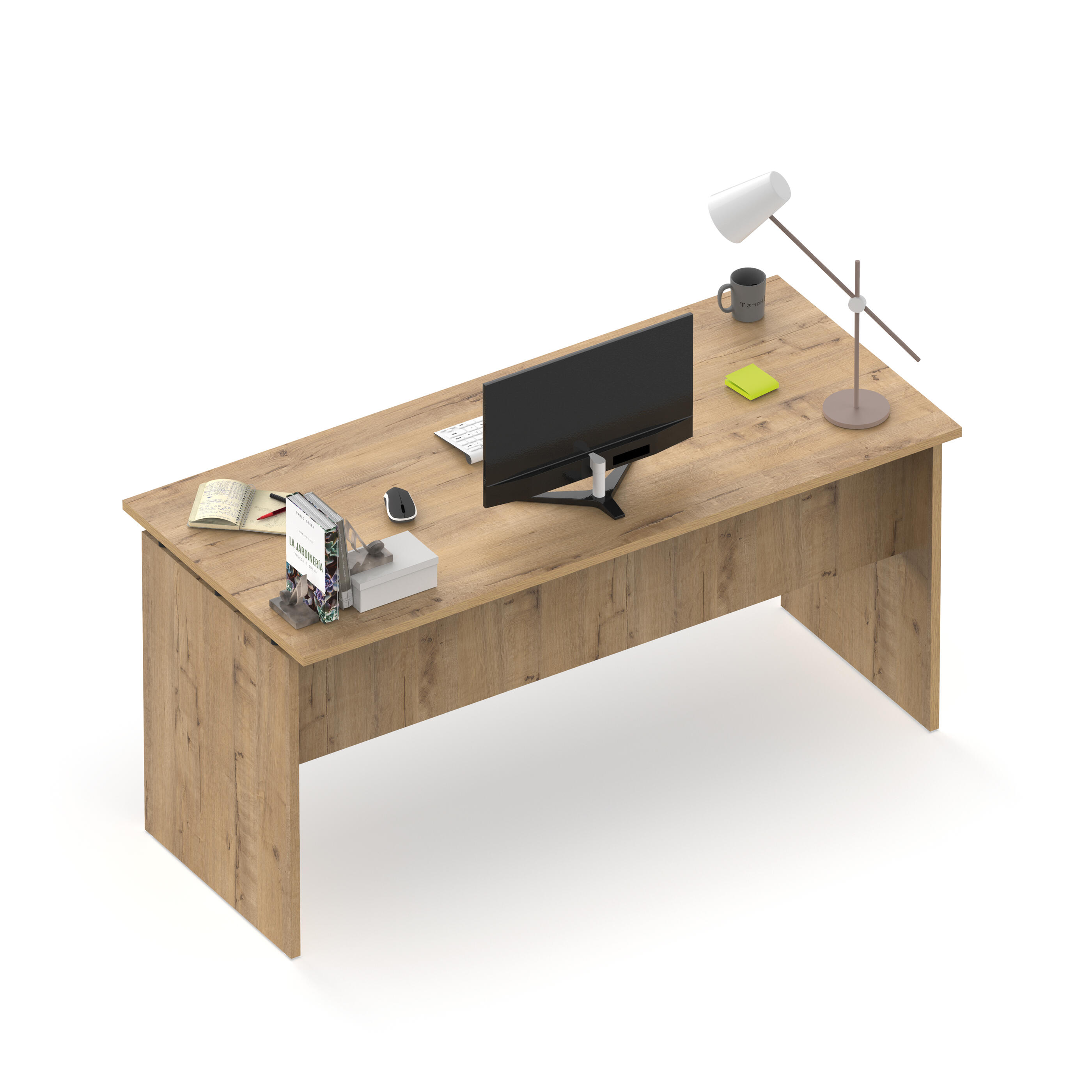 Mesa de escritorio Rívoli roble de x76x155x68cm - 2
