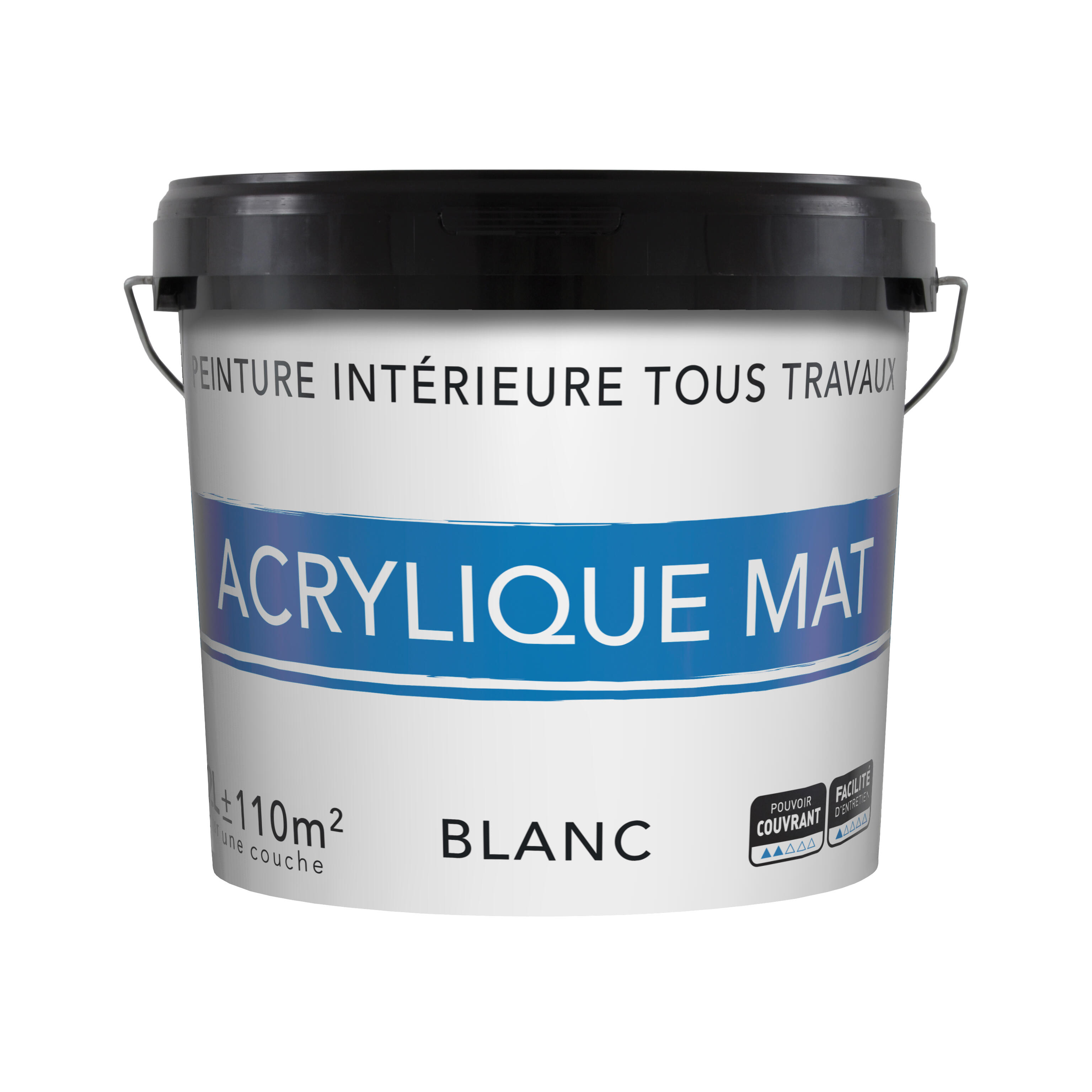 Peinture mur, plafond blanc mat 12L Leroy Merlin