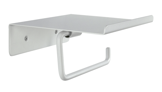 Dérouleur de papier toilette mural Basic à visser / à percer blanc