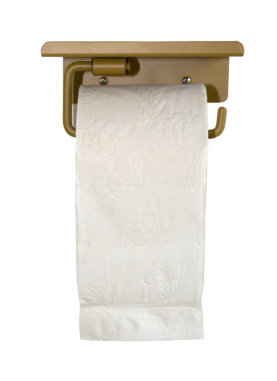 Dérouleur papier WC Basic à visser or - 3