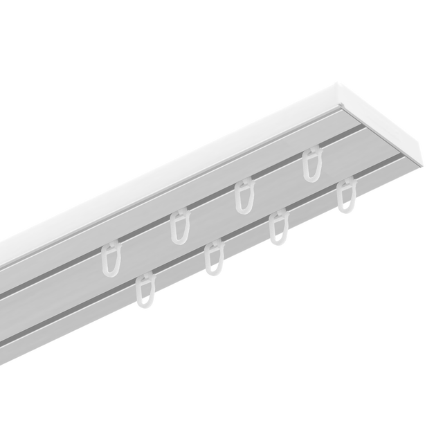 Szyna sufitowa 2-torowa 300 cm z akcesoriami PVC Gardinia