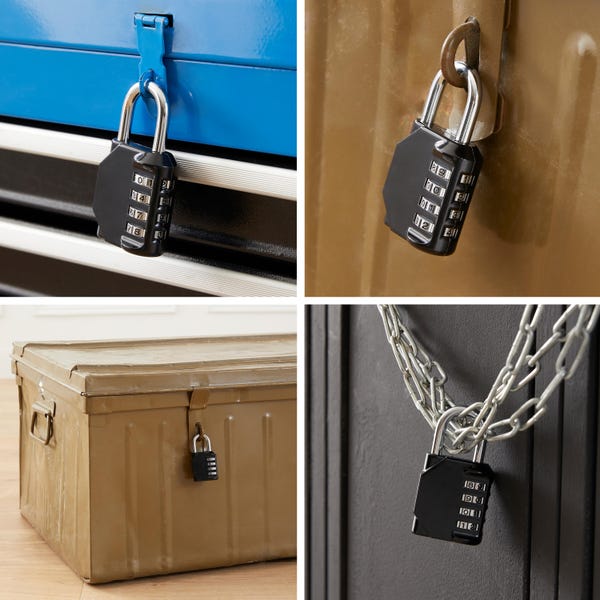 Cadenas à code STANDERS zamak, l.43 mm | Leroy Merlin