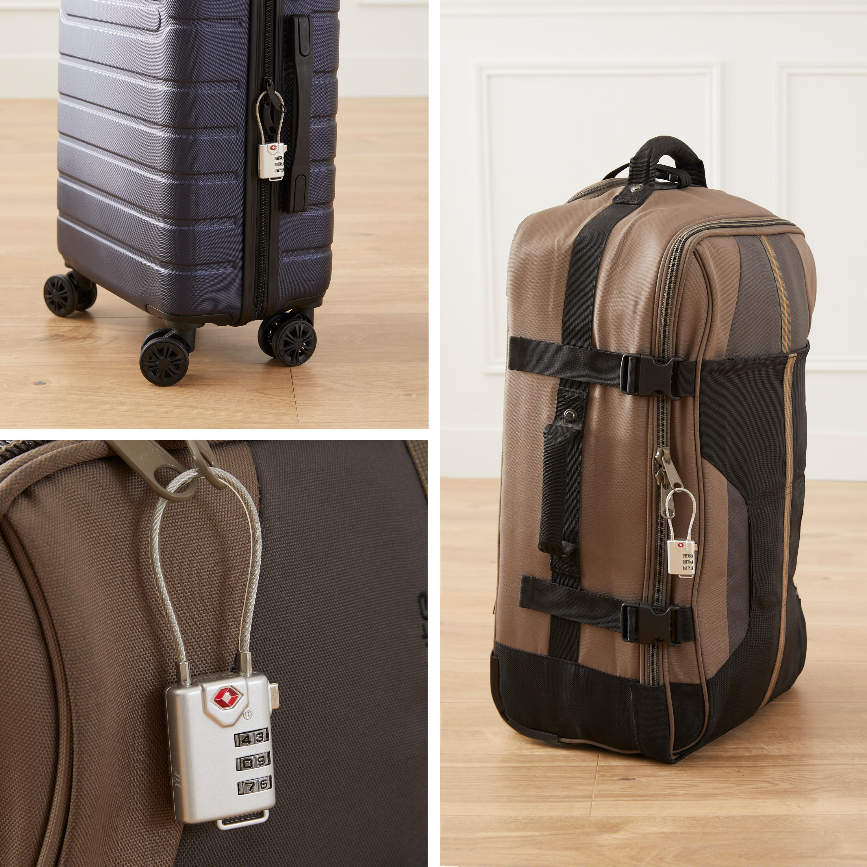 Cadeado de viagem com combinação 43x30 mm 3 mm Standers - 3