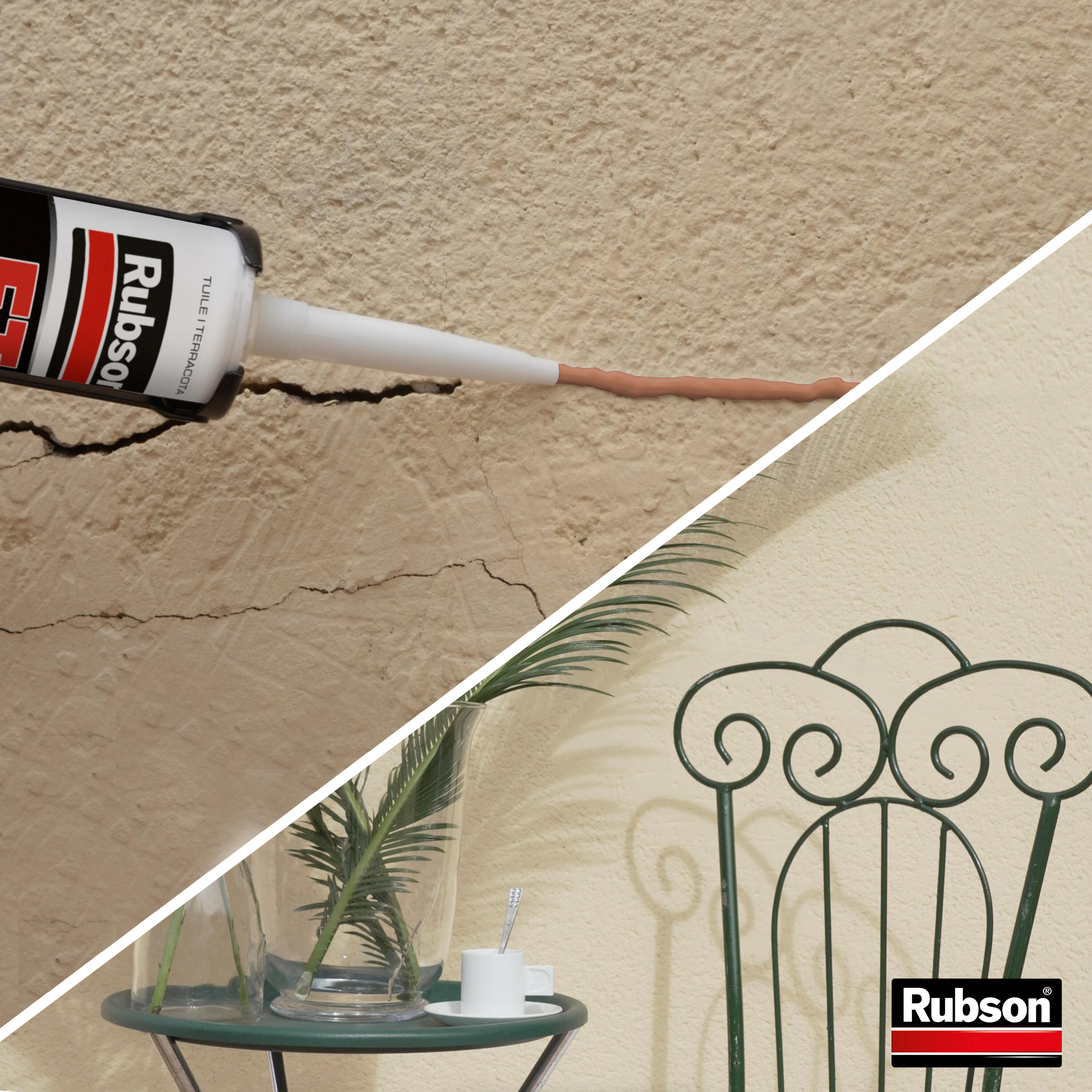 Mastic d'étanchéité Ft101 jointe et colle RUBSON tuile, 280 ml - 5