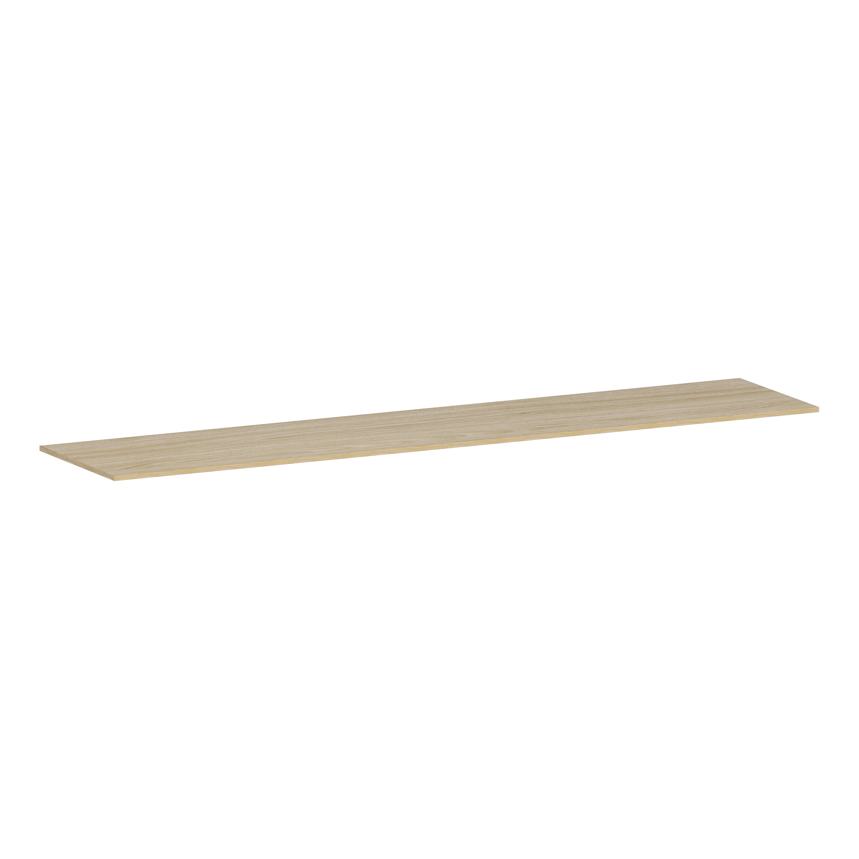 Plateau de finition SPACEO Evo'M effet bois naturel L.185 x P.40 x Ep. 1.2cm