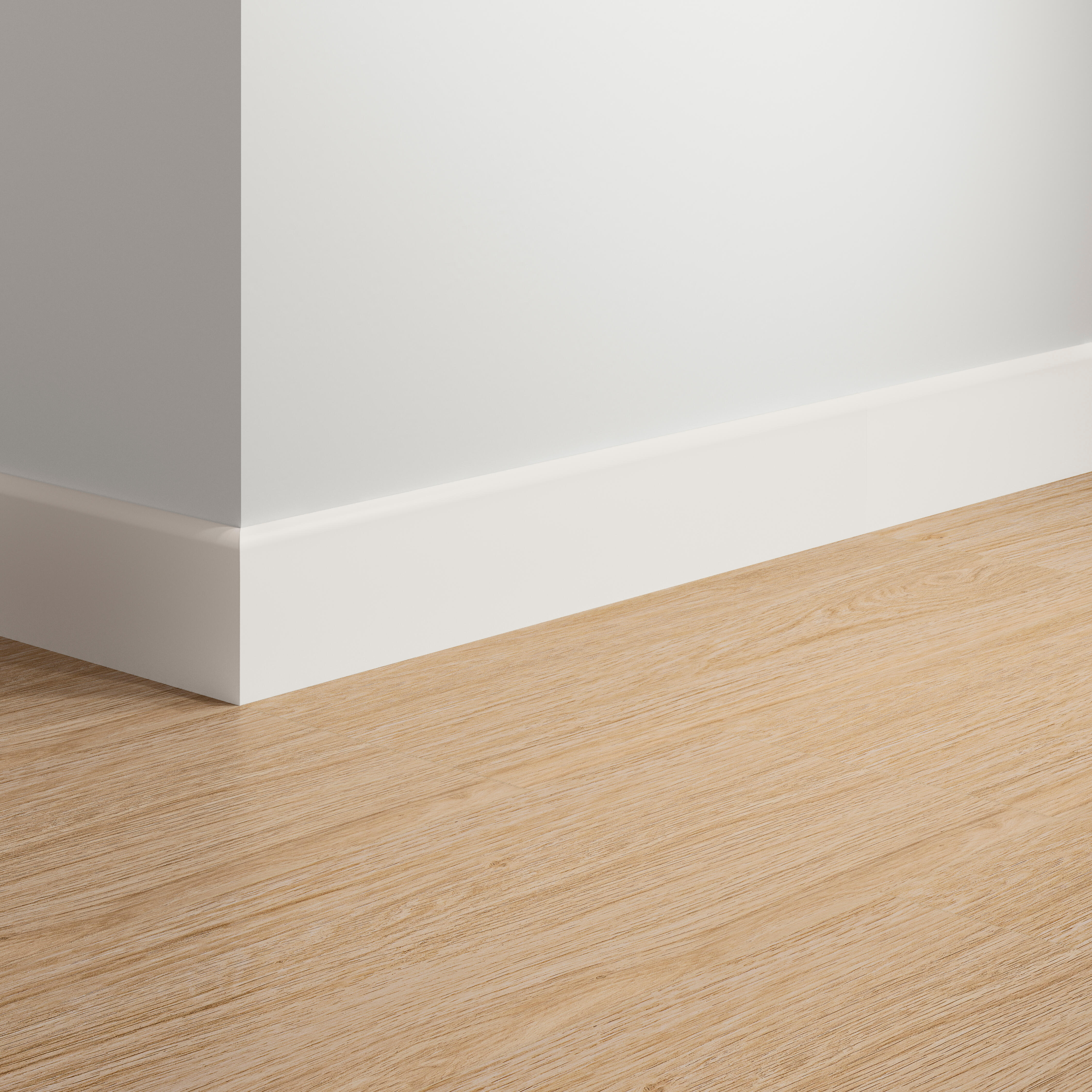 Pack de 4 Rodapiés cerámico 60x10 cm blanco mate ARTENS - 2