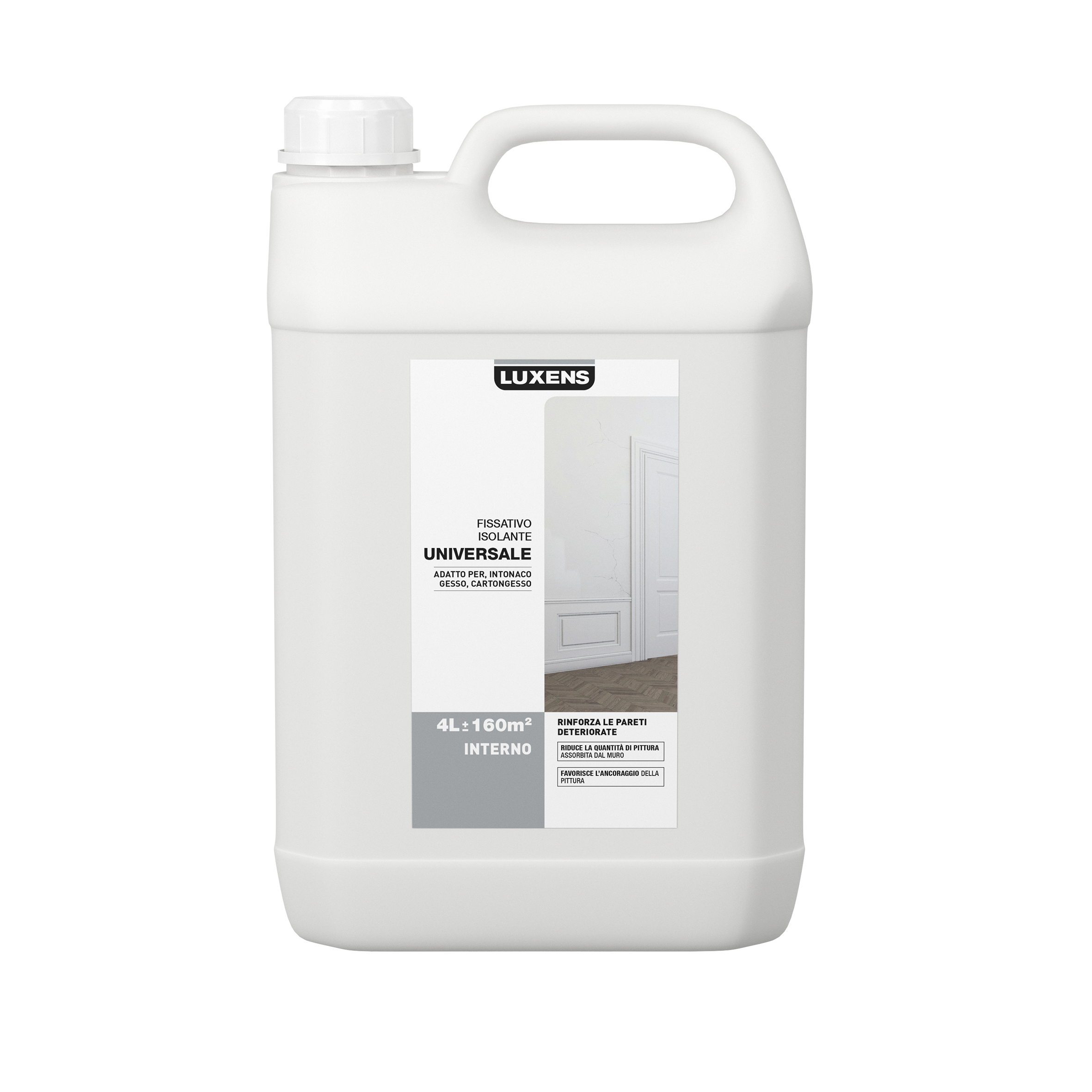 Fissativo murale per interno all'acqua LUXENS isolante 4 L - 7