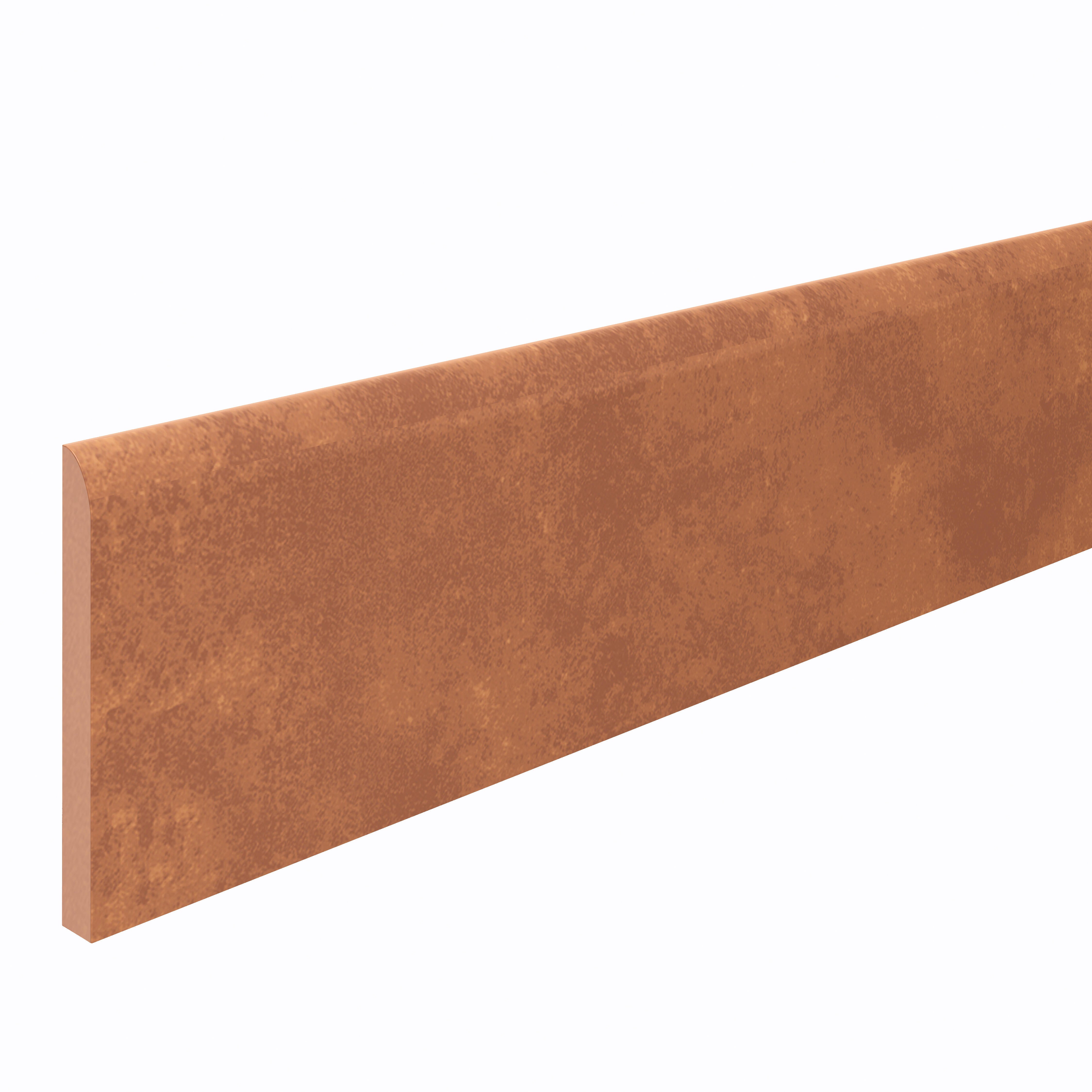 Pack de 4 rodapiés cerámico barro 33.3x8 cm terracota terra artens